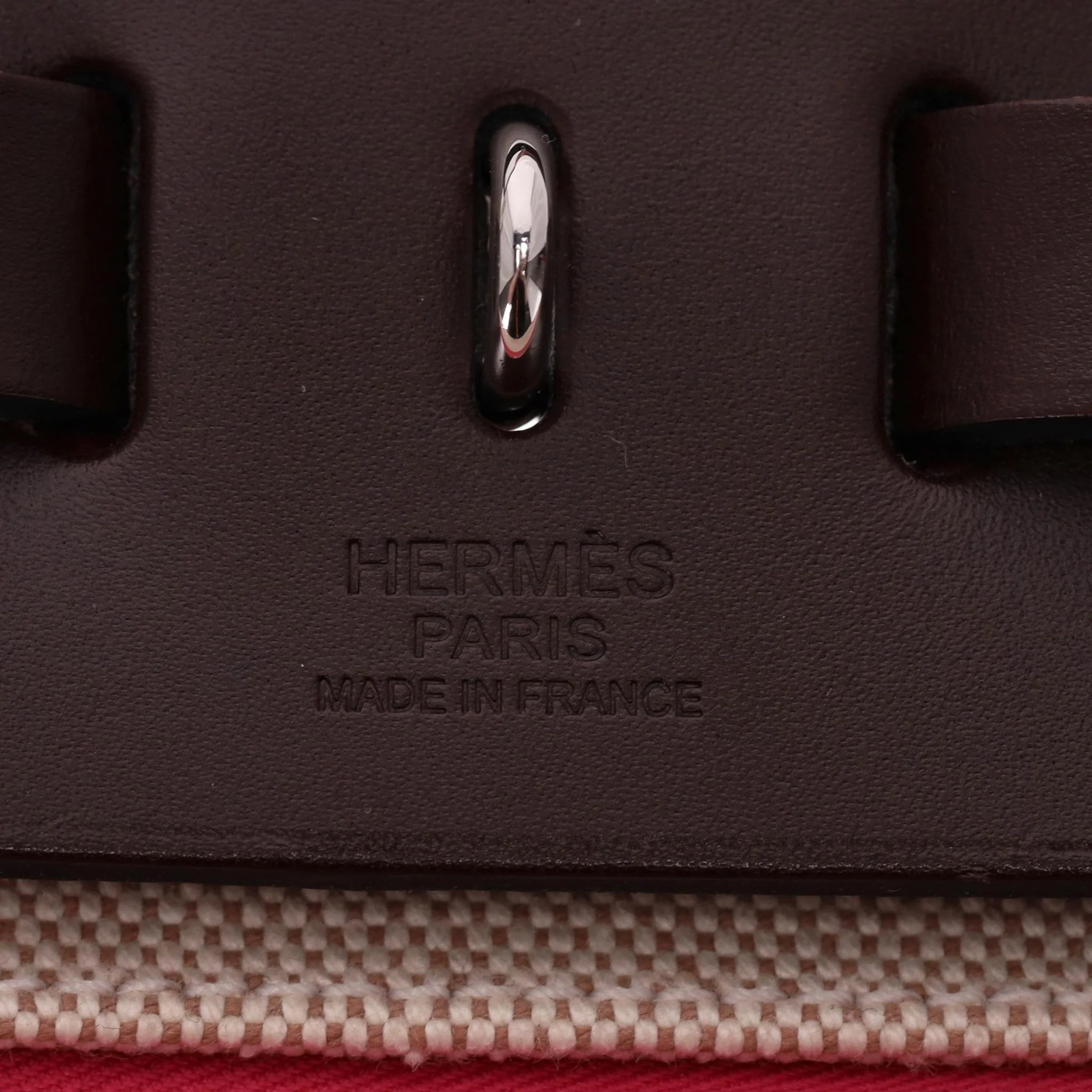 Hermes Canvas & Leather Herbag - Image 12