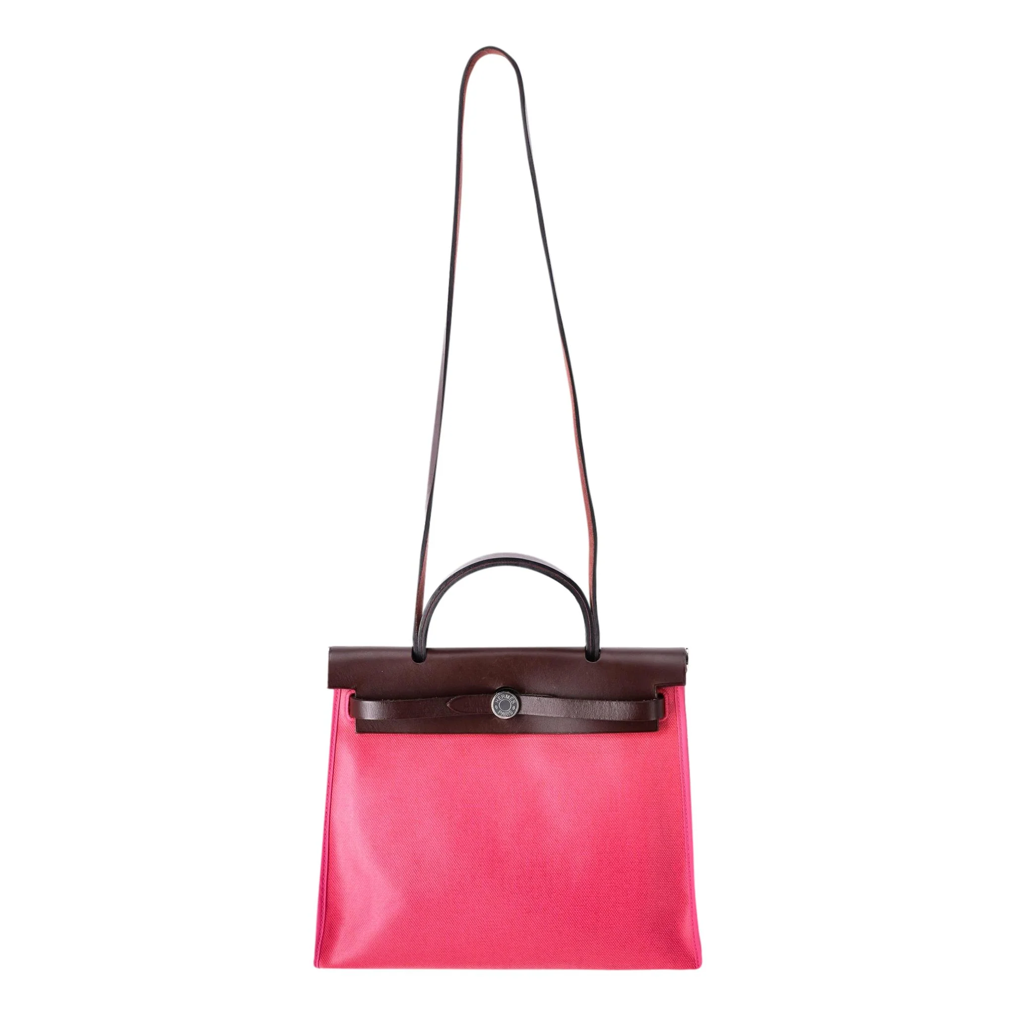 Hermes Canvas & Leather Herbag - Image 2