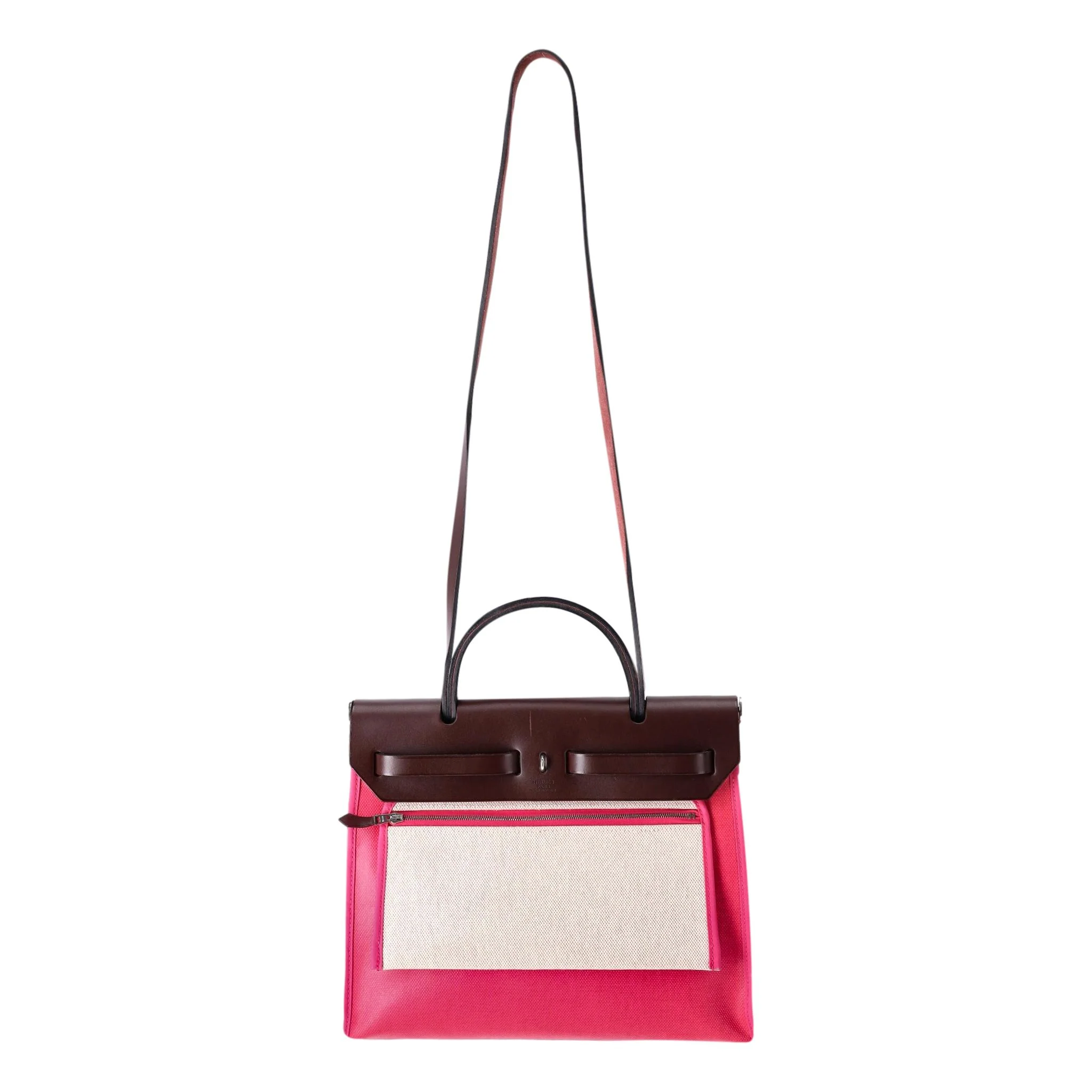 Hermes Canvas & Leather Herbag - Image 5