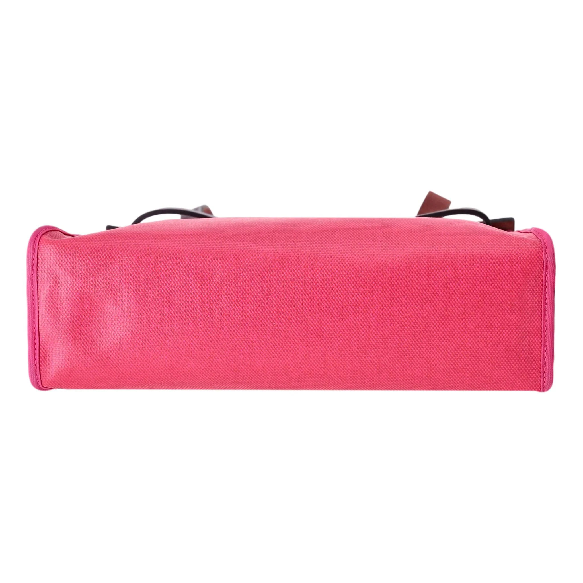 Hermes Canvas & Leather Herbag - Image 7