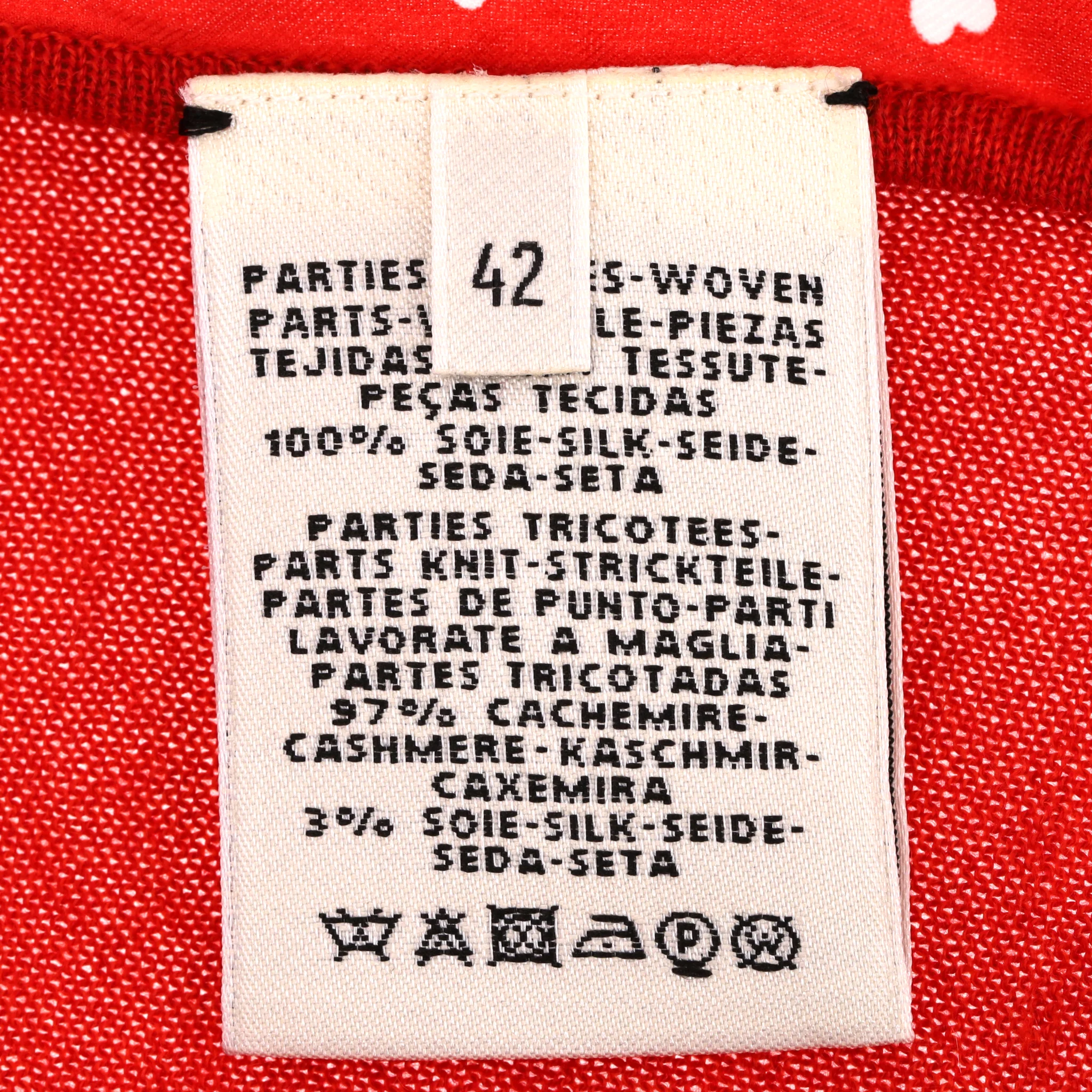 Hermes Cashmere & Silk Twillaine Boucles Et Galons Du Tsa Jumper. Size 42FR - Image 7