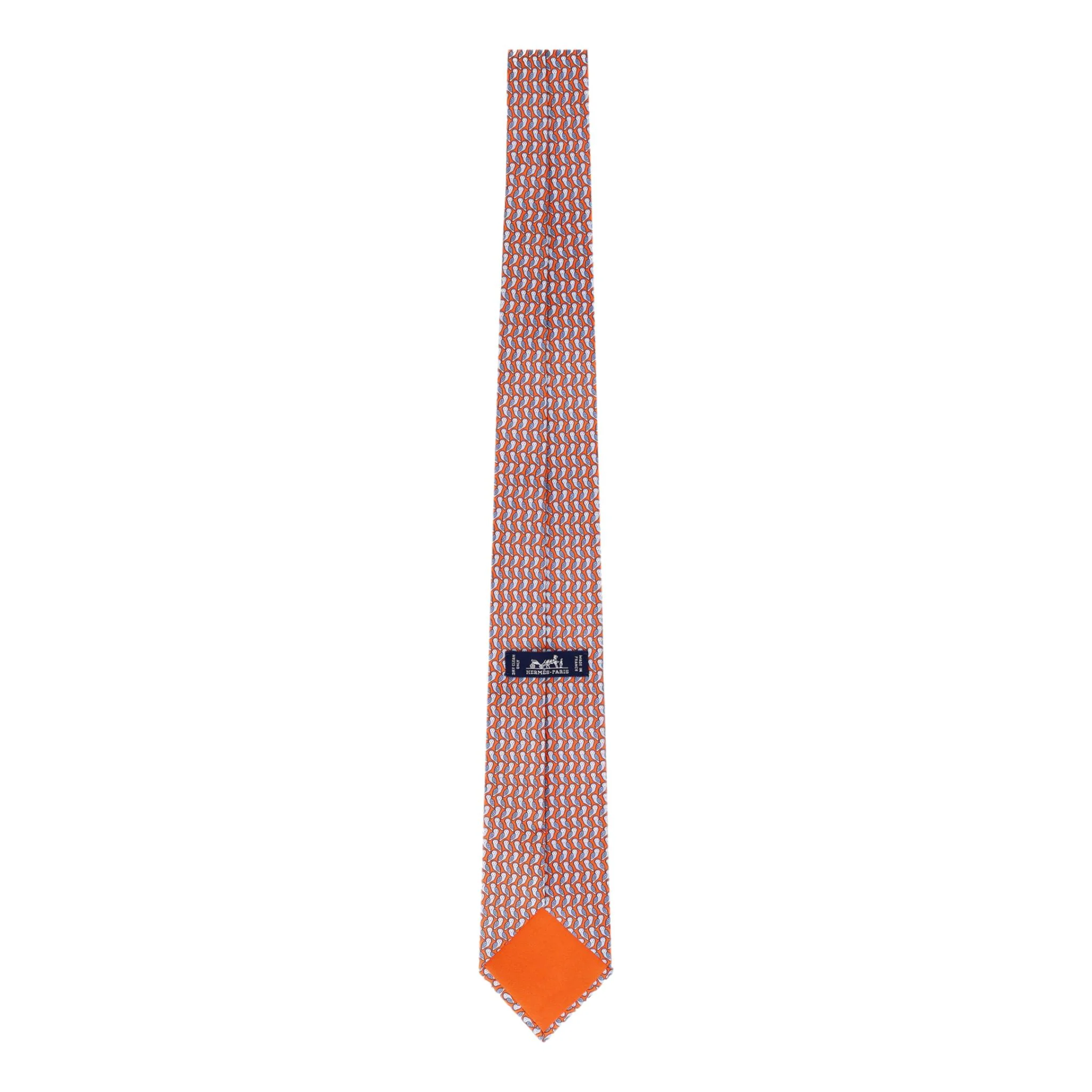 Hermes Owl Print Silk Tie - Image 4
