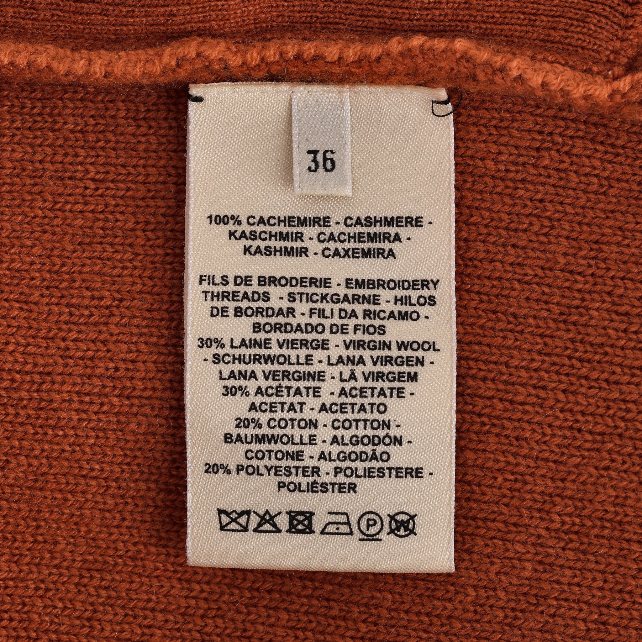 Hermes Cliquetis Cashmere Cardi/Coat. Size 36FR - Image 9