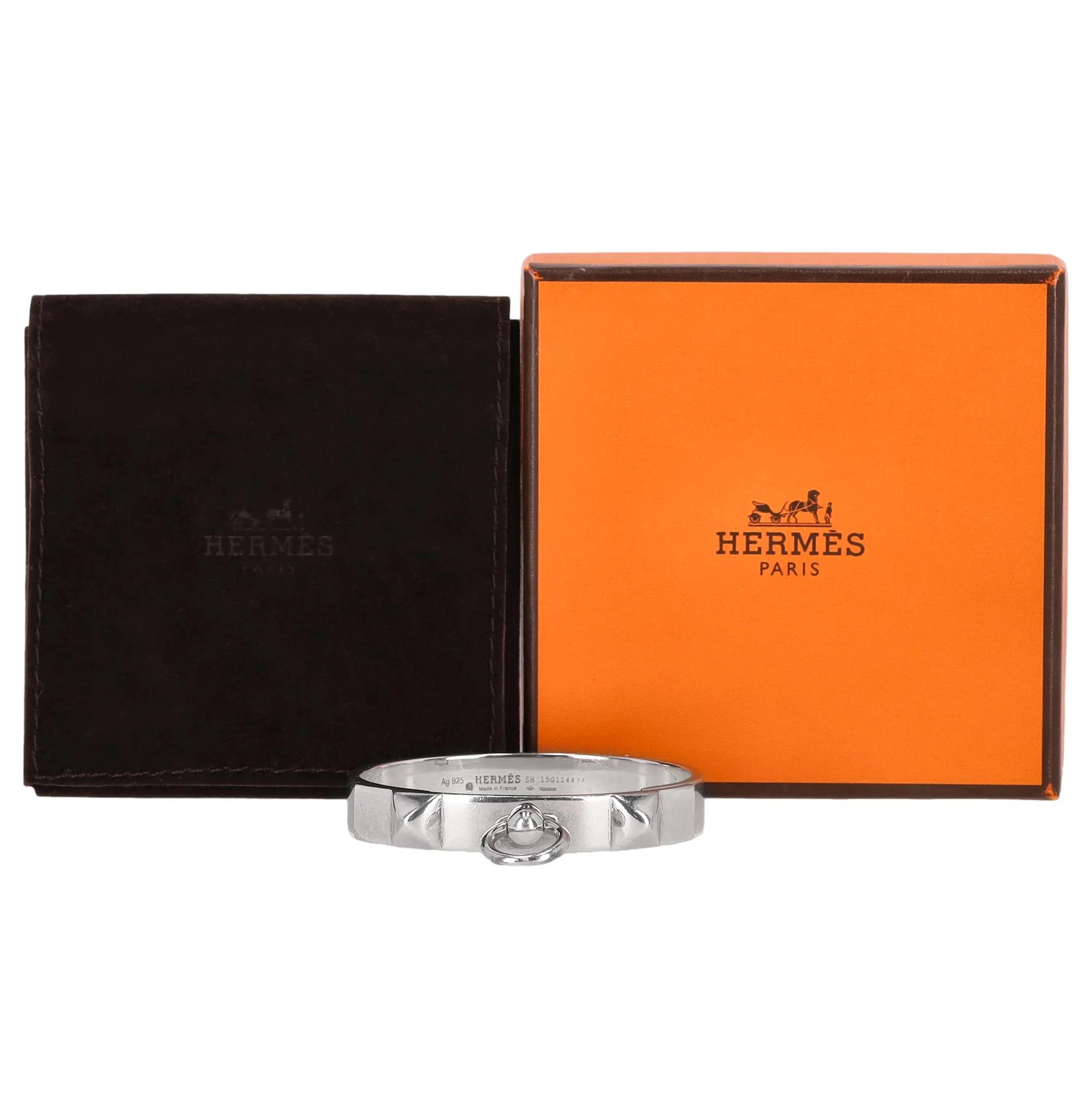 Hermes Collier De Chain Silver SH Small Bracelet - Image 3
