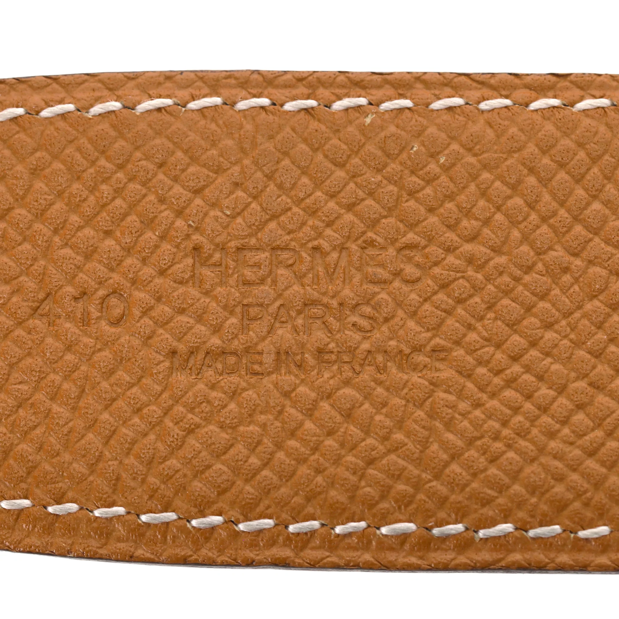 Hermes Collier De Chien Reversible Leather Belt - Image 6
