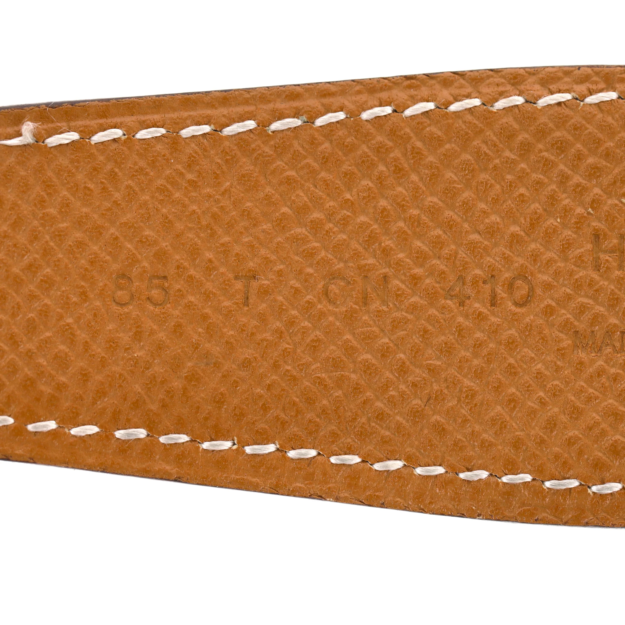 Hermes Collier De Chien Reversible Leather Belt - Image 7