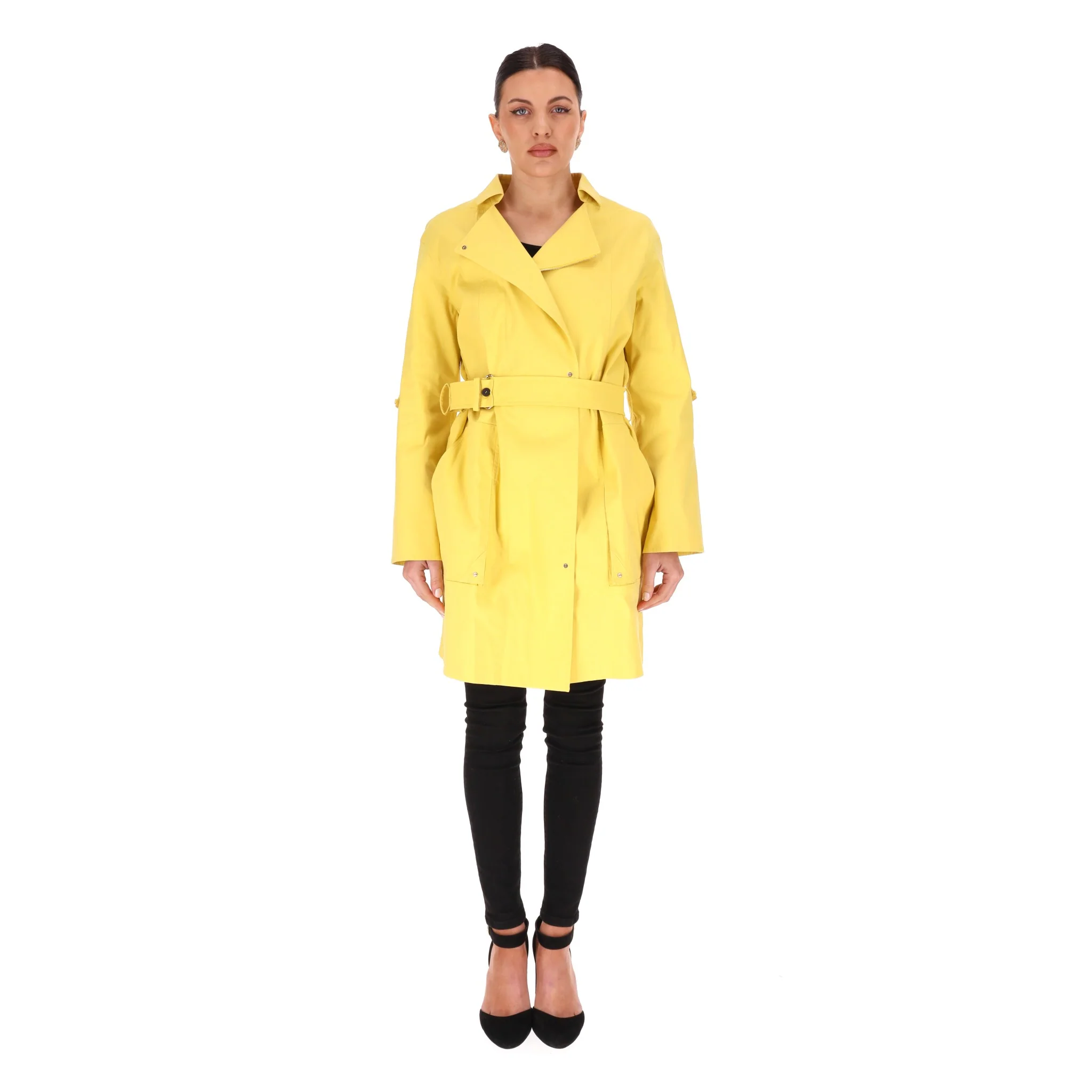 Hermes Cotton Trench Coat. Size 42FR - Image 2