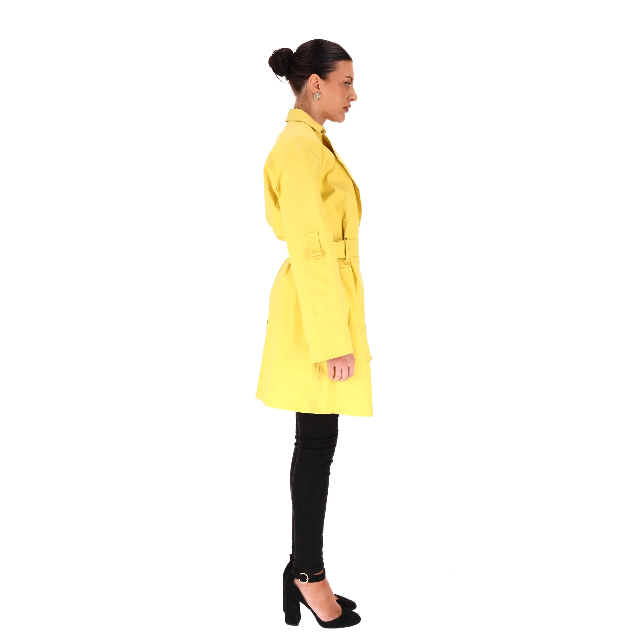 Hermes Cotton Trench Coat. Size 42FR - Image 3