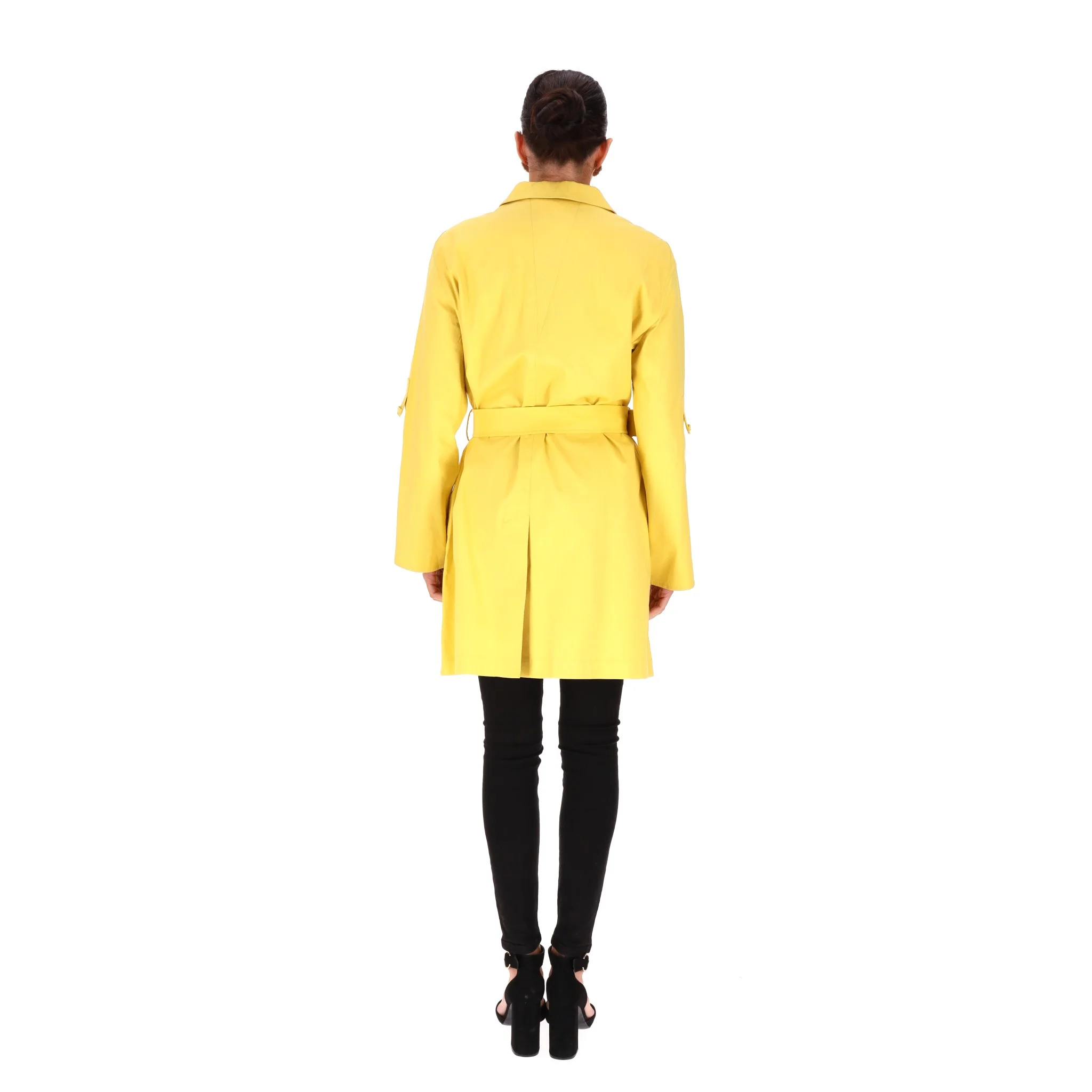 Hermes Cotton Trench Coat. Size 42FR - Image 4