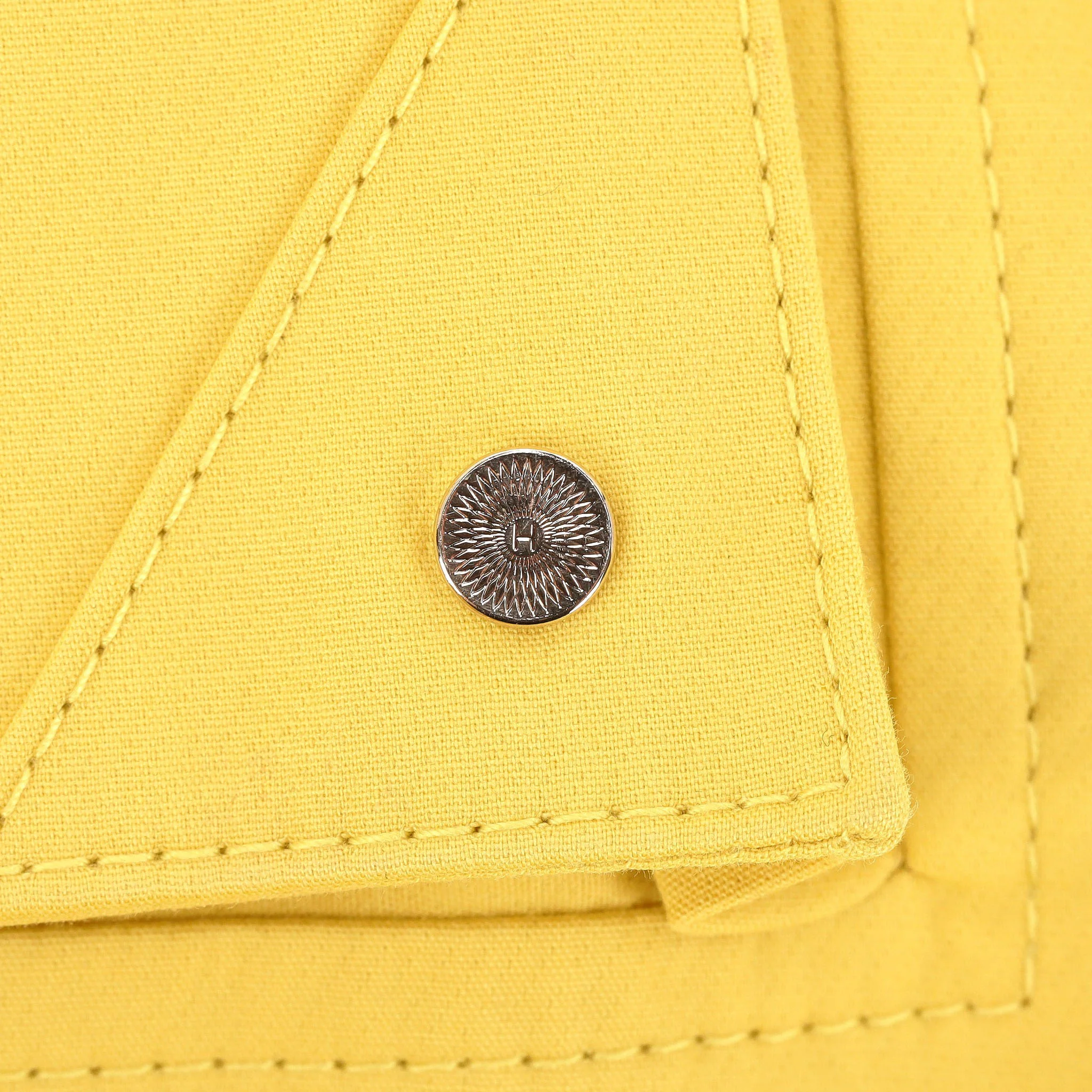 Hermes Cotton Trench Coat. Size 42FR - Image 5