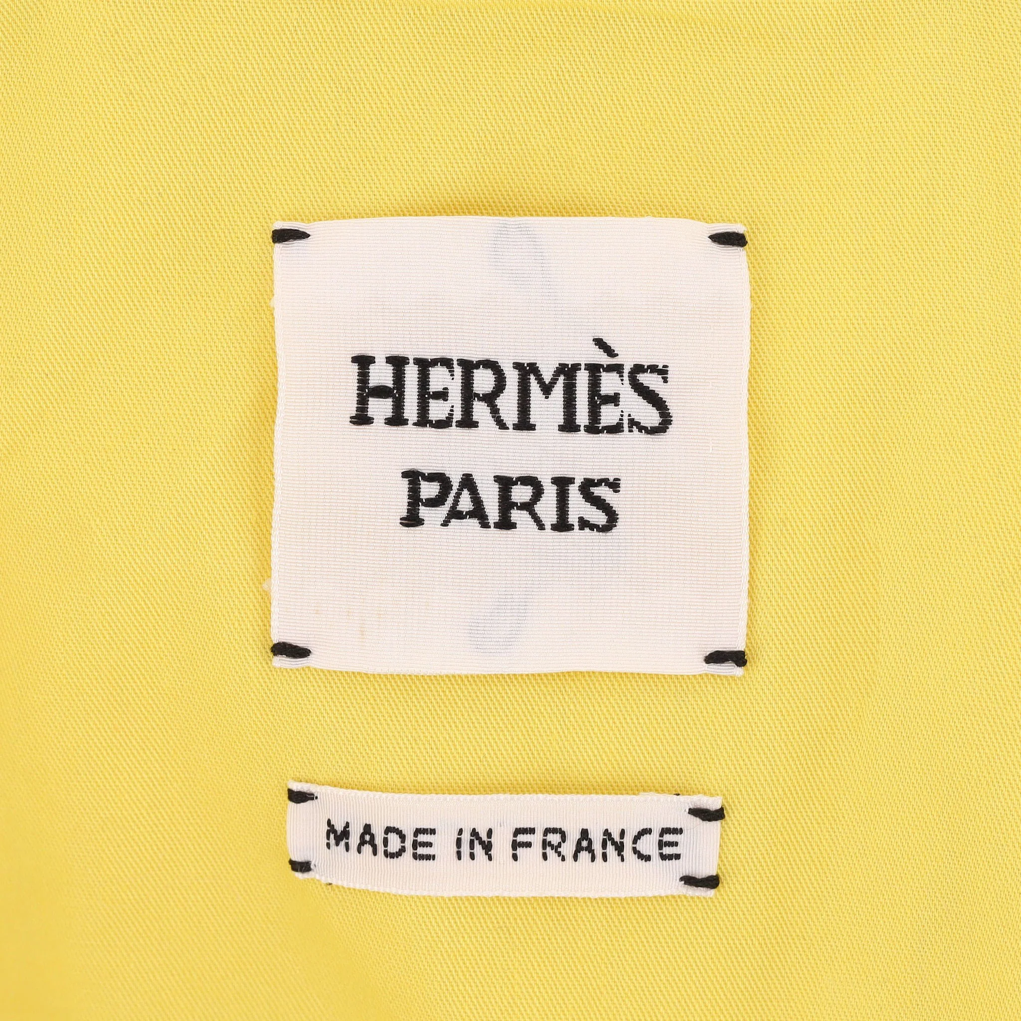 Hermes Cotton Trench Coat. Size 42FR - Image 8