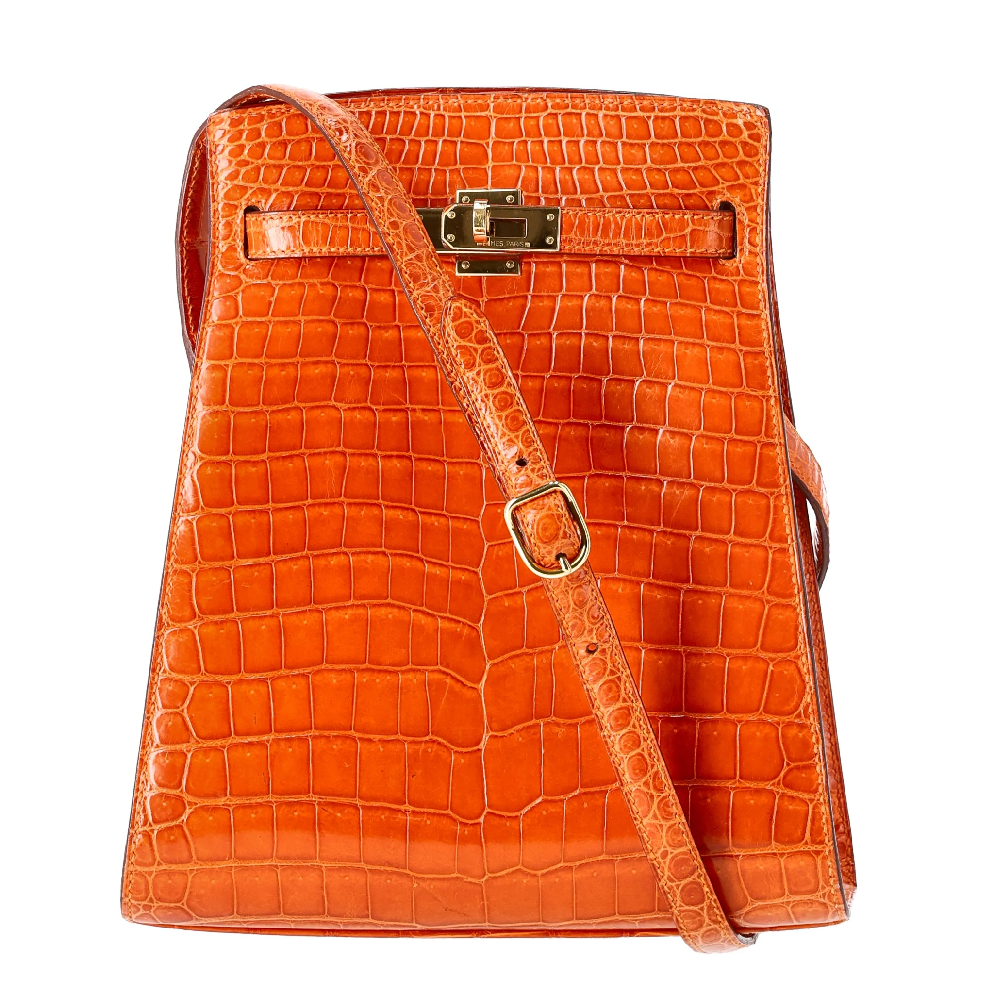 Rare - Hermes Crocodile Porosus Skin Kelly Sport Bag