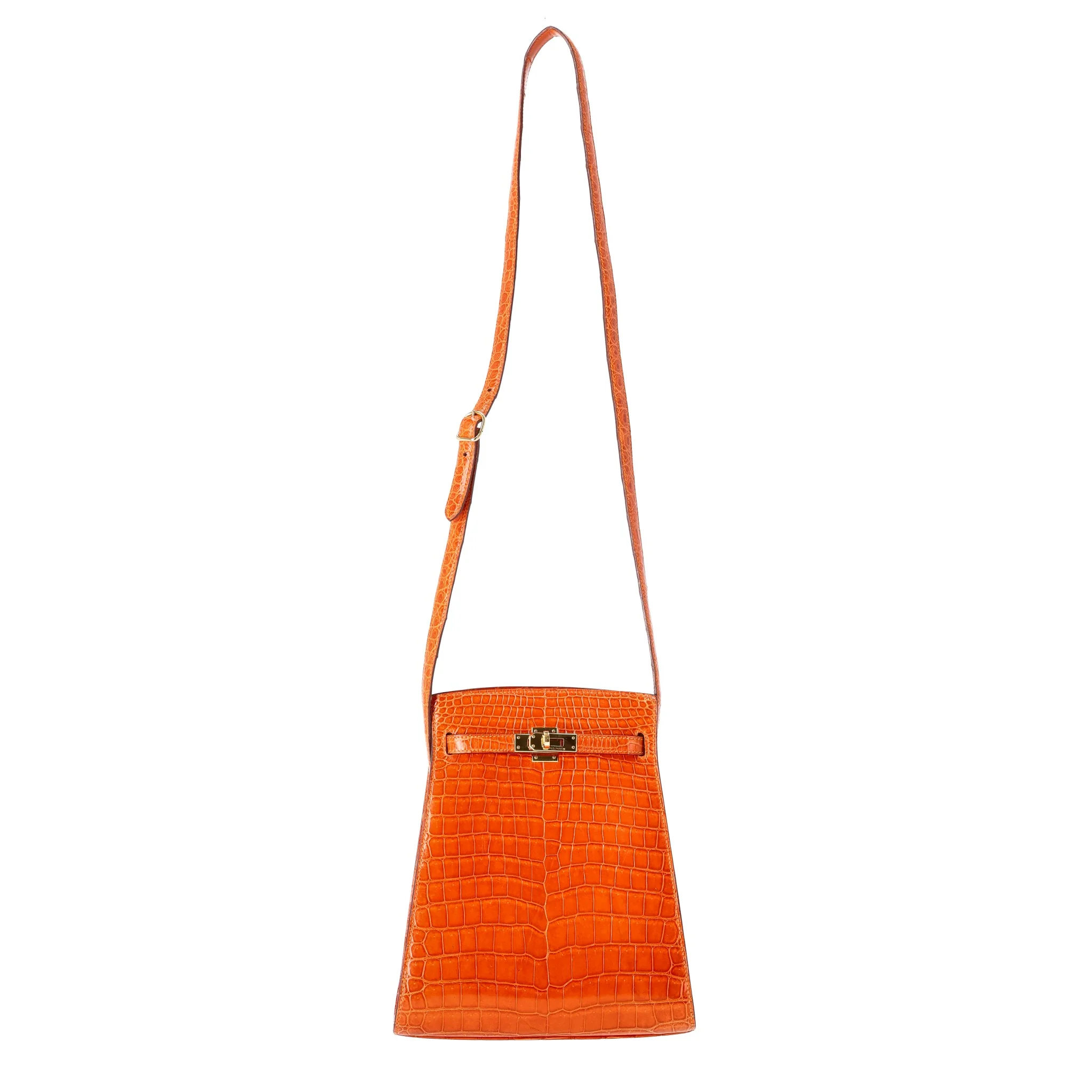 Rare - Hermes Crocodile Porosus Skin Kelly Sport Bag - Image 2