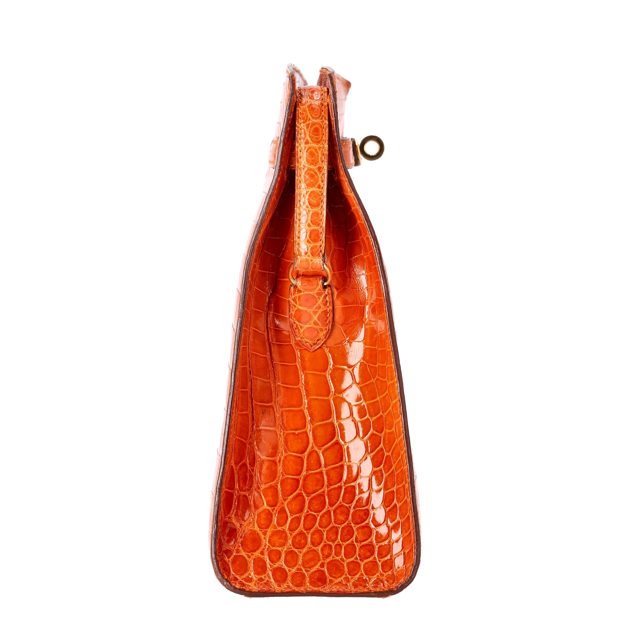 Rare - Hermes Crocodile Porosus Skin Kelly Sport Bag - Image 3