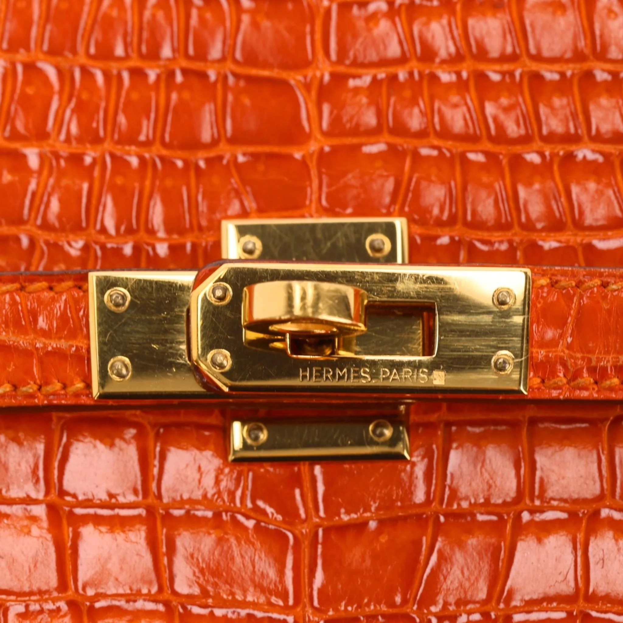 Rare - Hermes Crocodile Porosus Skin Kelly Sport Bag - Image 6