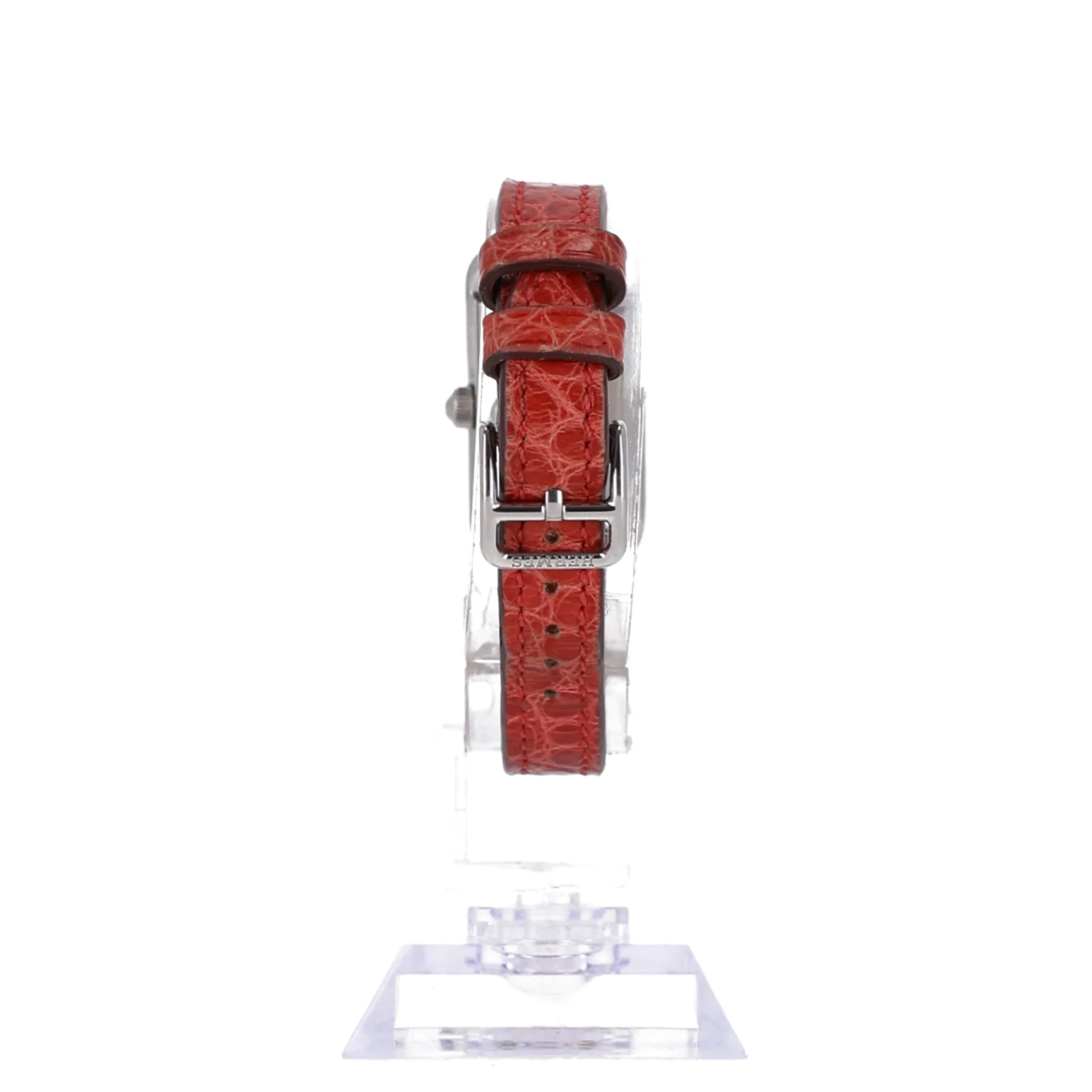 Hermes Diamond Nantucket Watch With Alligator Strap - Image 5