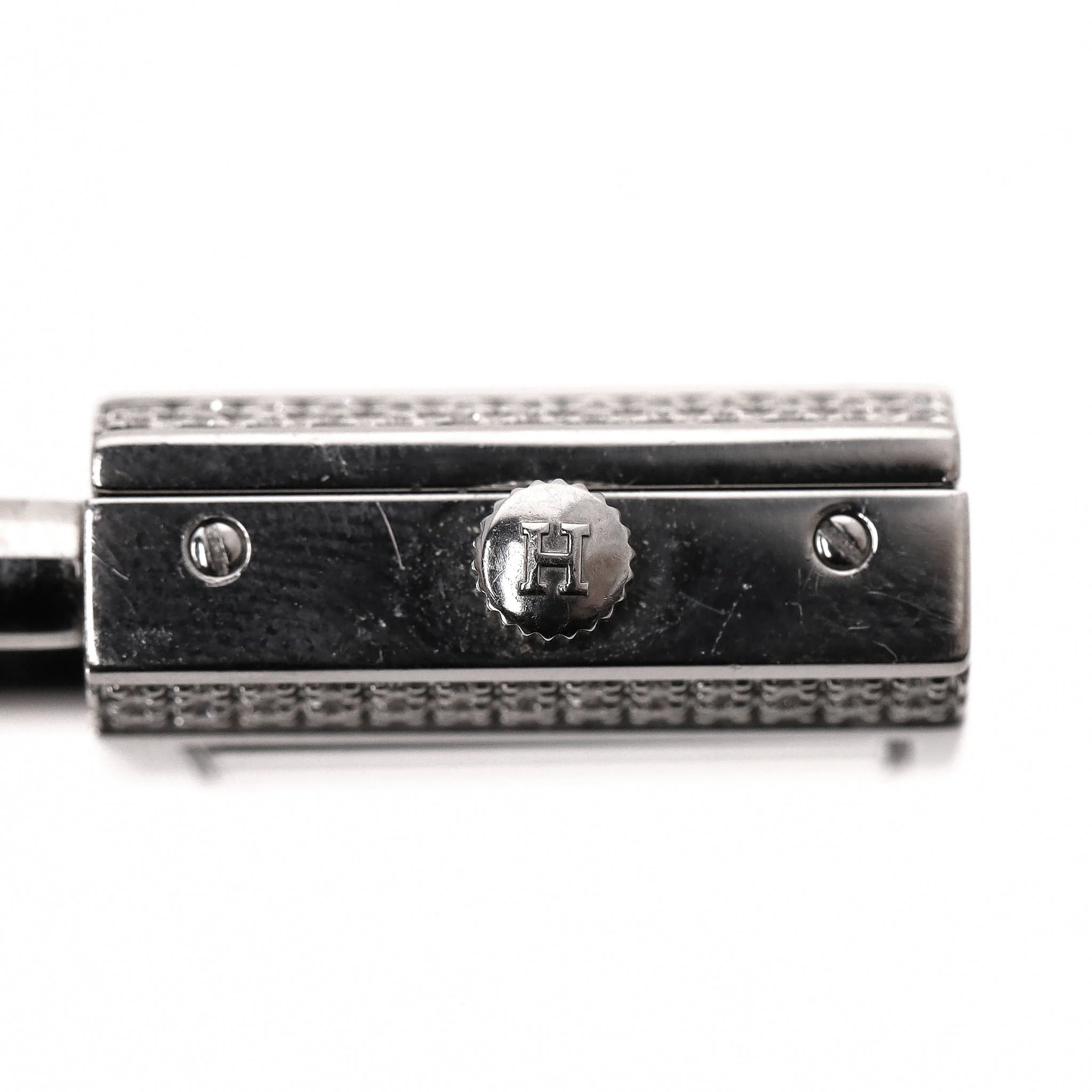 Hermes Diamond-Set Kelly Watch With Mother-Of-Pearl Face & Double Tour Leather Strap - Image 6