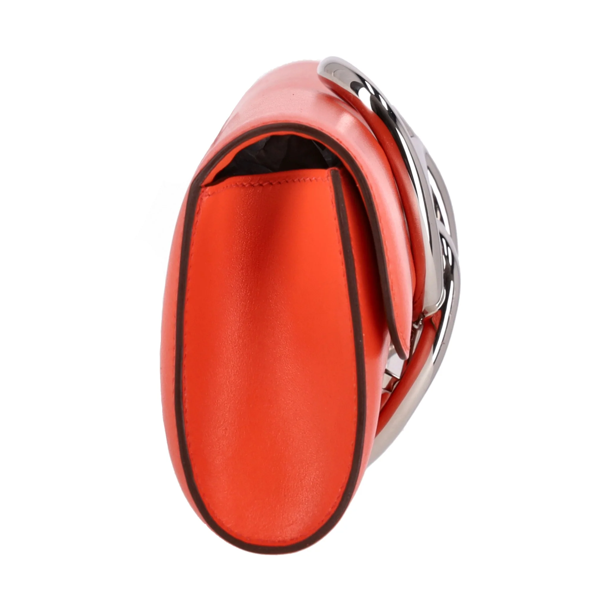Hermes Egee Clutch Bag In Tadelakt Leather - Image 3