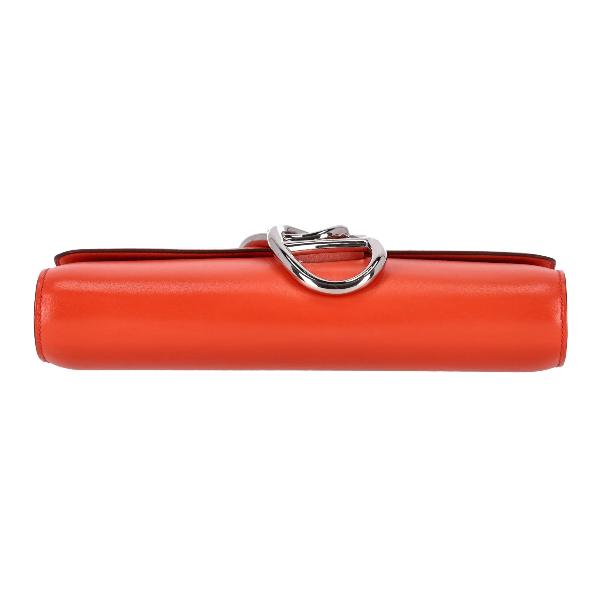 Hermes Egee Clutch Bag In Tadelakt Leather - Image 5