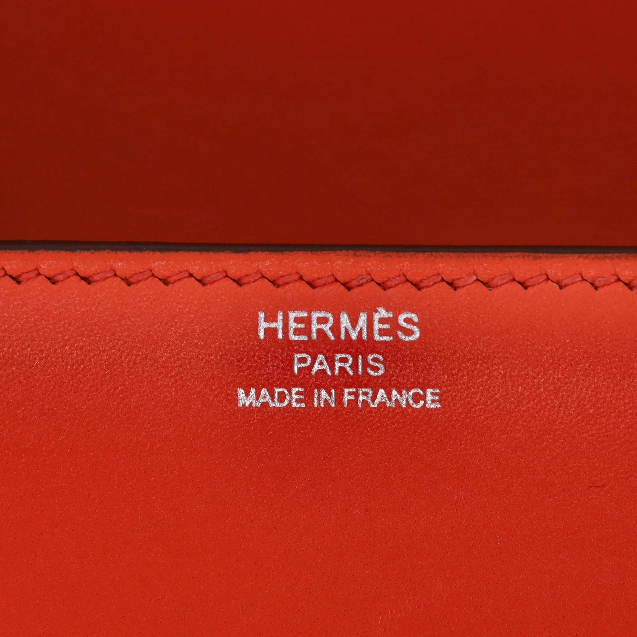 Hermes Egee Clutch Bag In Tadelakt Leather - Image 8