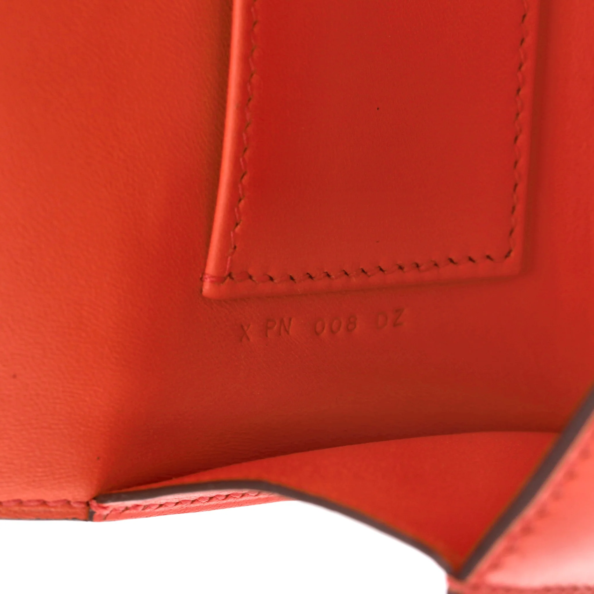 Hermes Egee Clutch Bag In Tadelakt Leather - Image 9