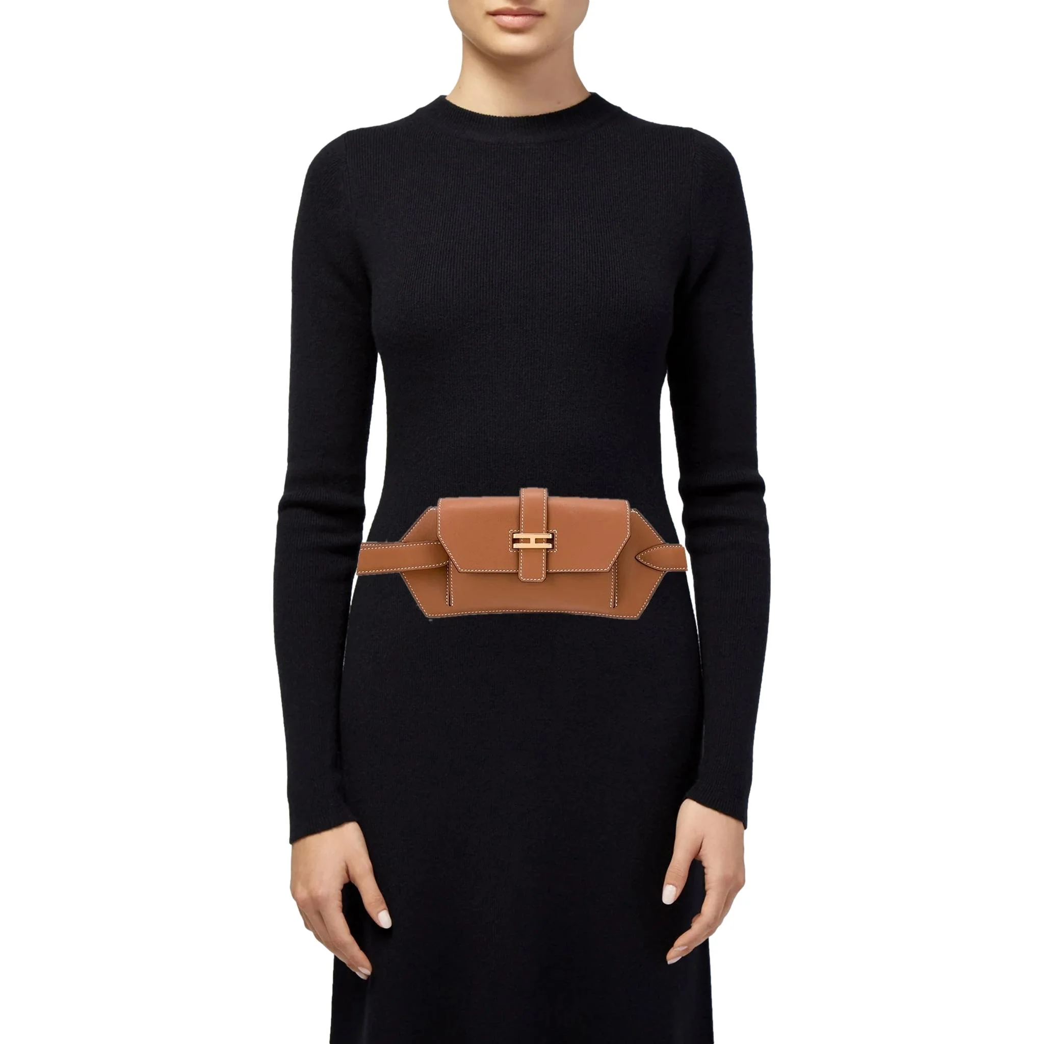 Hermes Elan Pocket 24 Belt Bag In Swift Calfskin Leather - Image 3