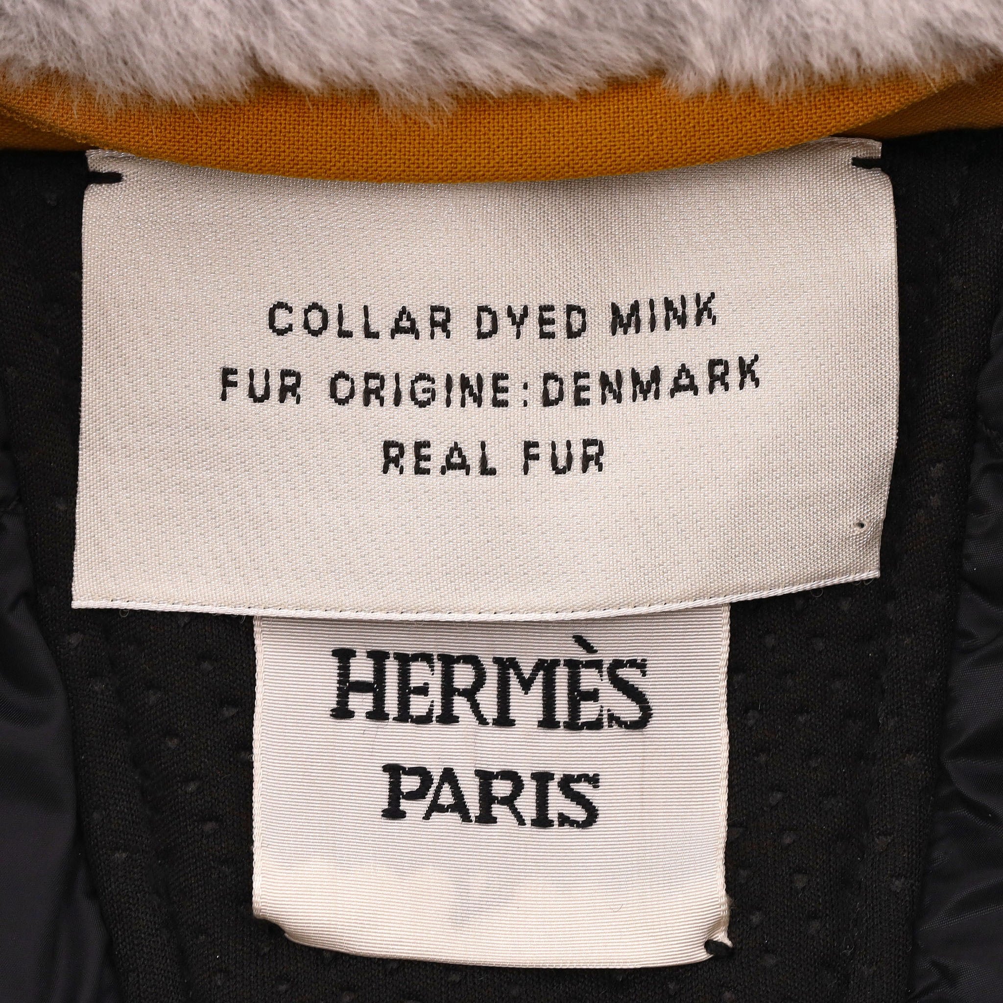 Hermes Goose Down & Mink Fur Gilet. Size 40FR - Image 8