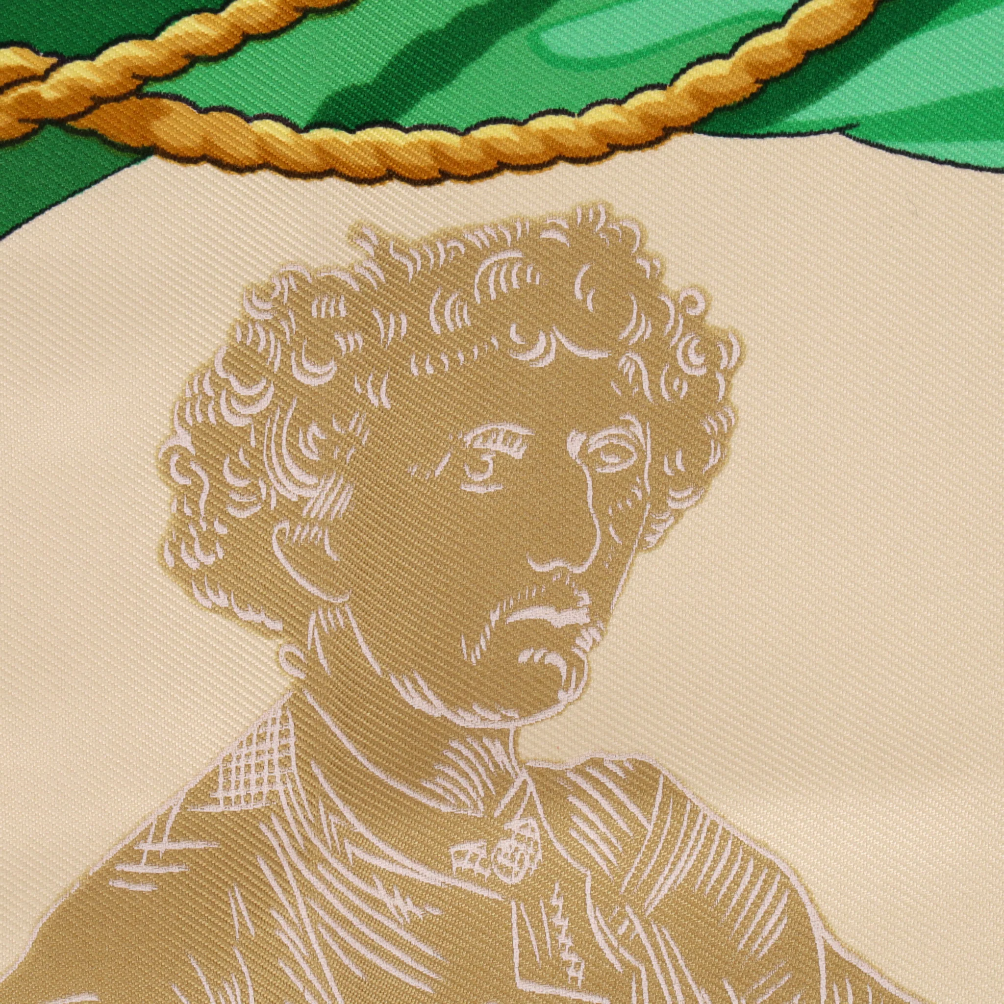 Hermes 'Hommage a Charles Garnier' Carre 90 Silk Scarf By Caty Latham - Image 10