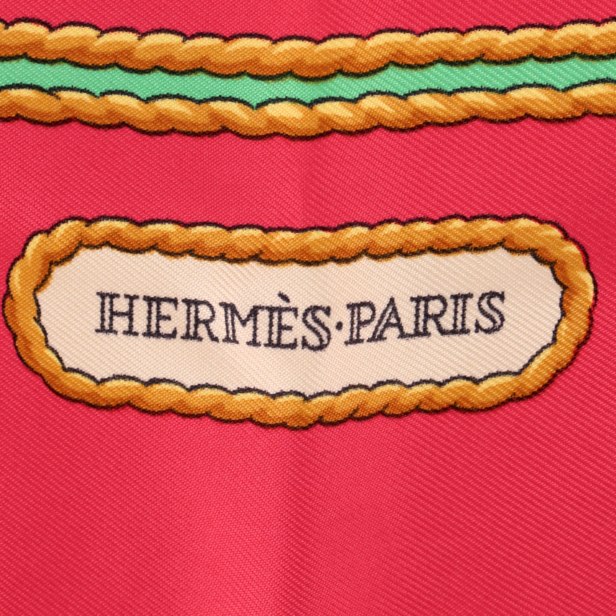 Hermes 'Hommage a Charles Garnier' Carre 90 Silk Scarf By Caty Latham - Image 5