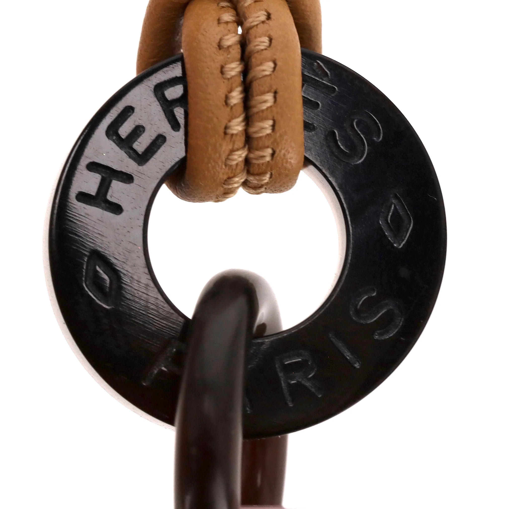 Hermes H Equipe Lacquered Horn Pendant Necklace - Image 4