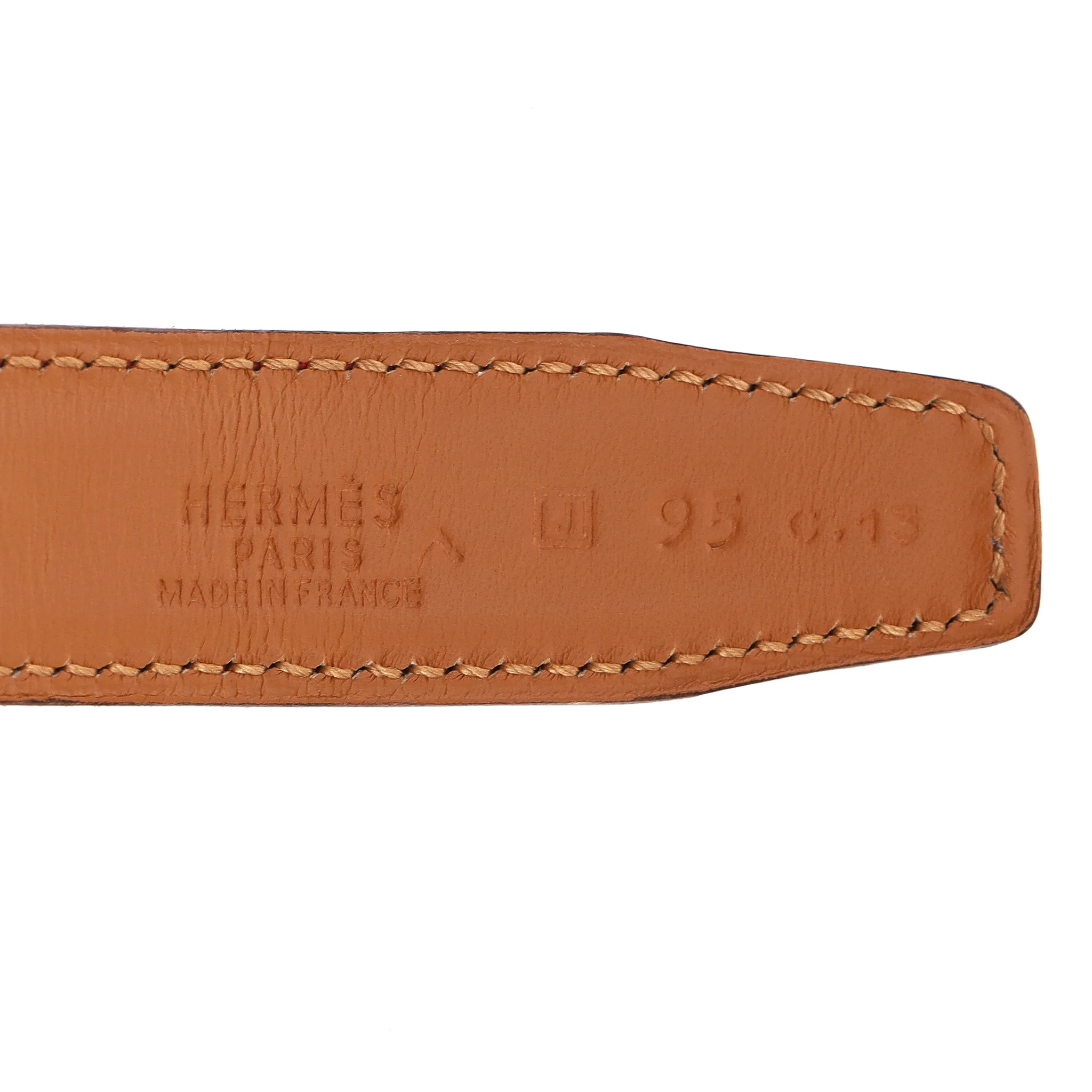 Hermes Crocodile Porosus Palladium Plated 'H' Buckle Belt - Image 7