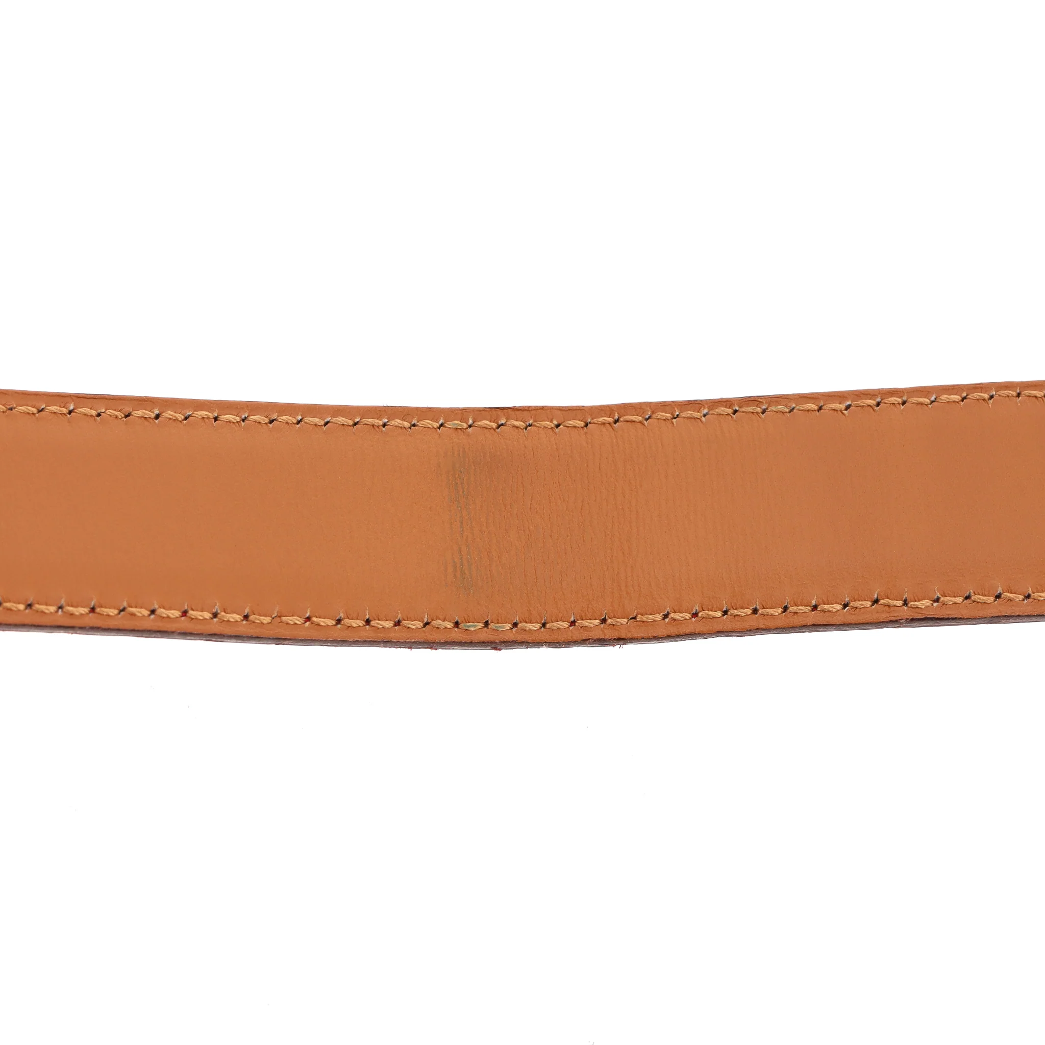 Hermes Crocodile Porosus Palladium Plated 'H' Buckle Belt - Image 8