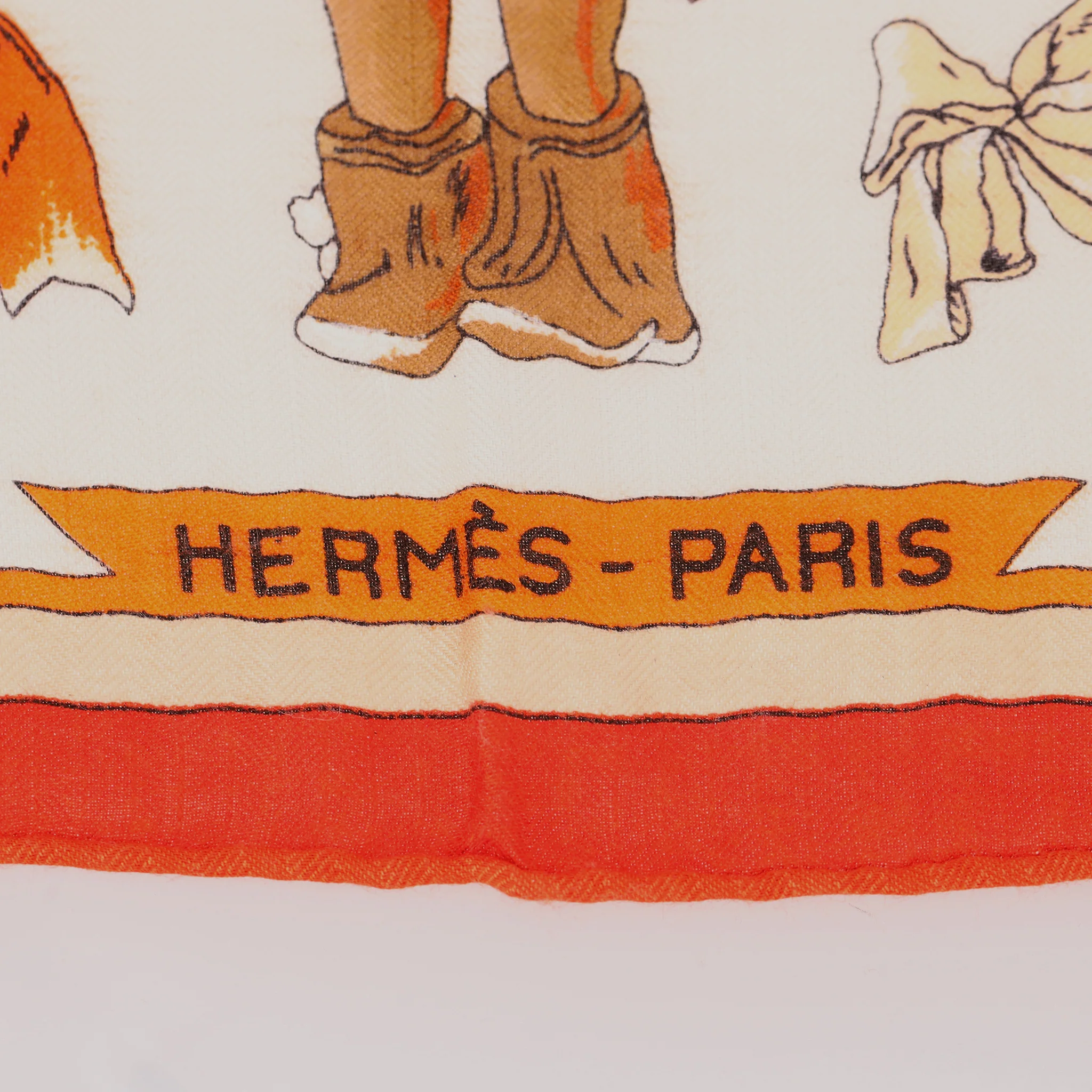 Hermes 'Kachinas' Cashmere & Silk Blend Scarf By Kermit Oliver - Image 7