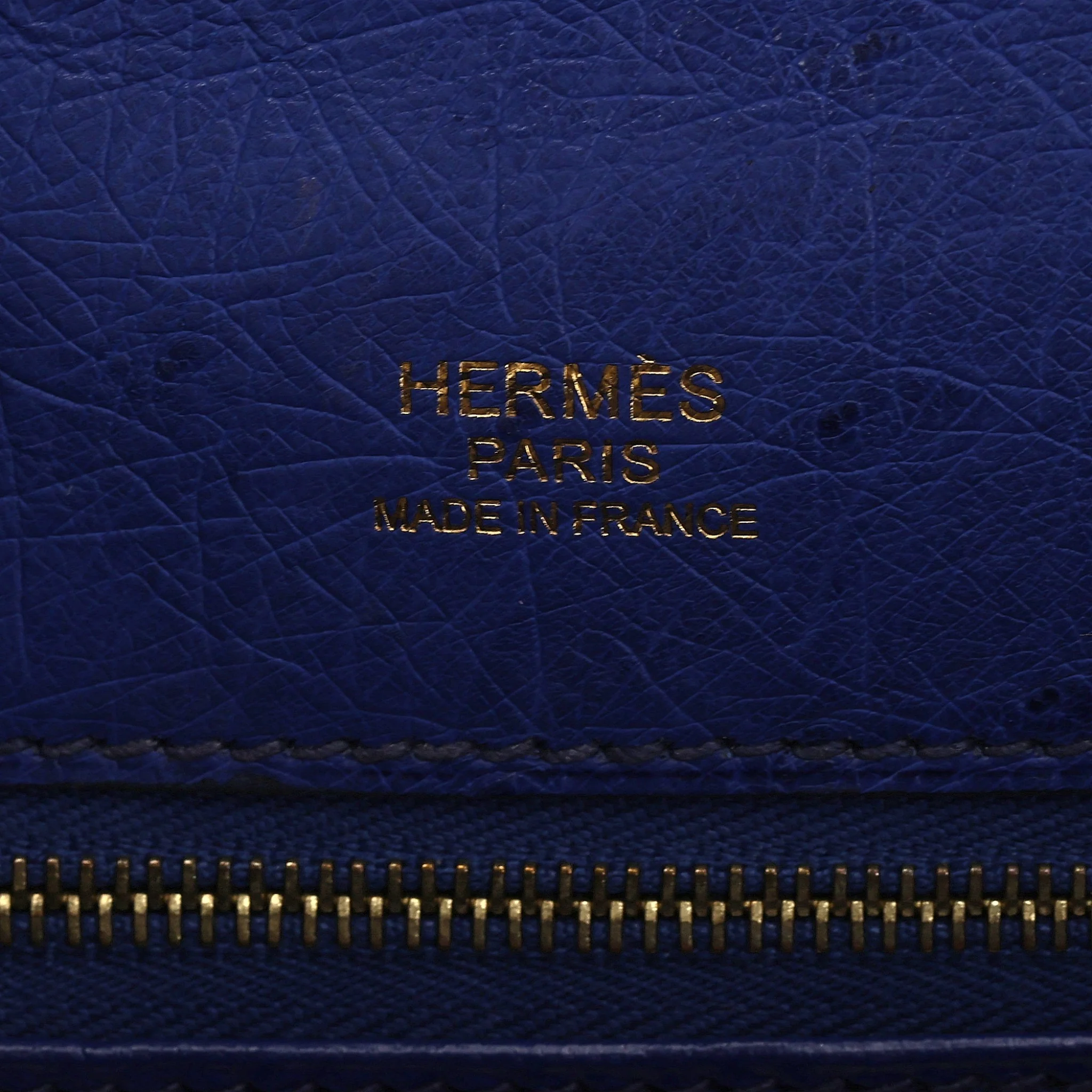 Hermes Kelly Ltd Edition Ghillies Bag In Ostrich Skin - Image 10