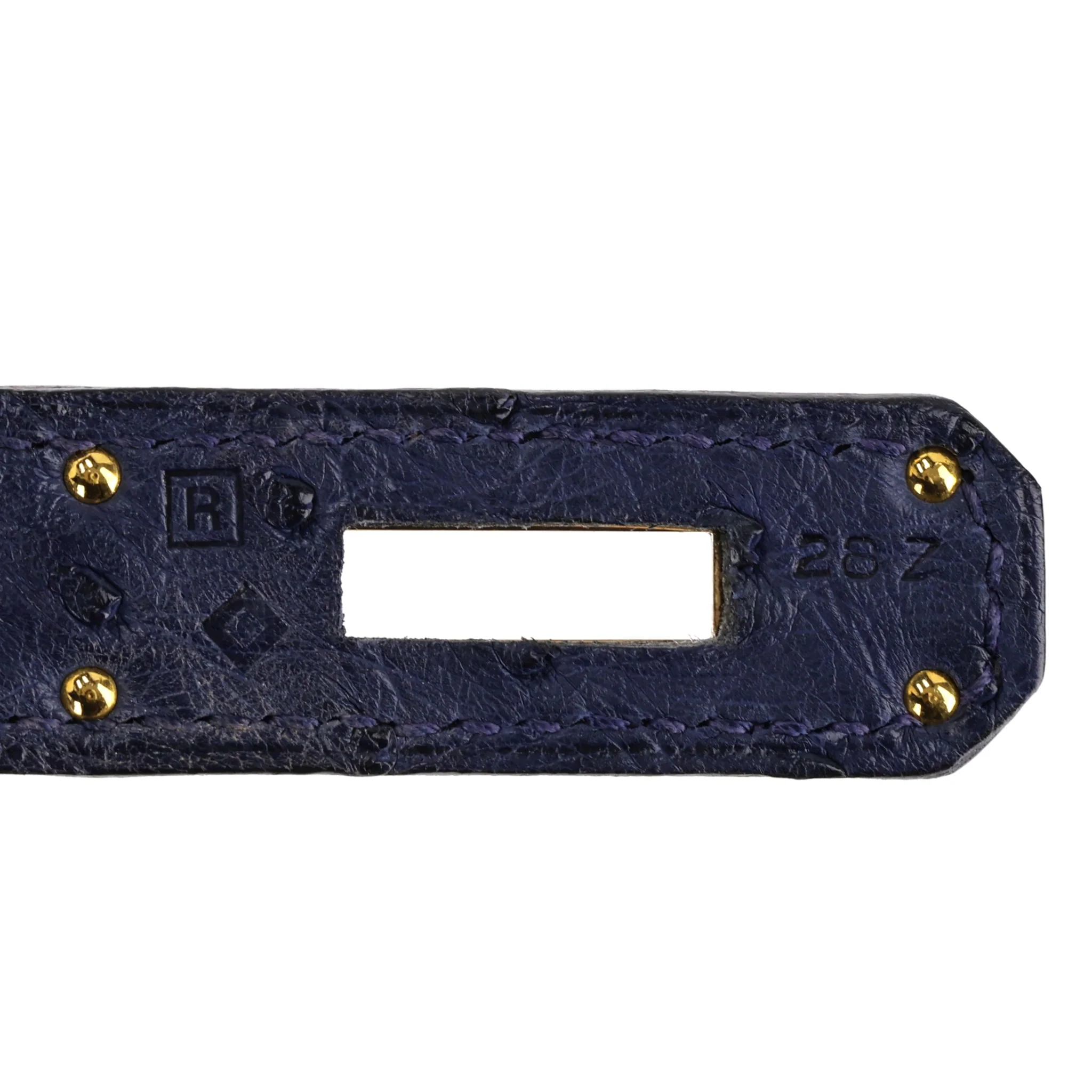 Hermes Kelly Ltd Edition Ghillies Bag In Ostrich Skin - Image 11