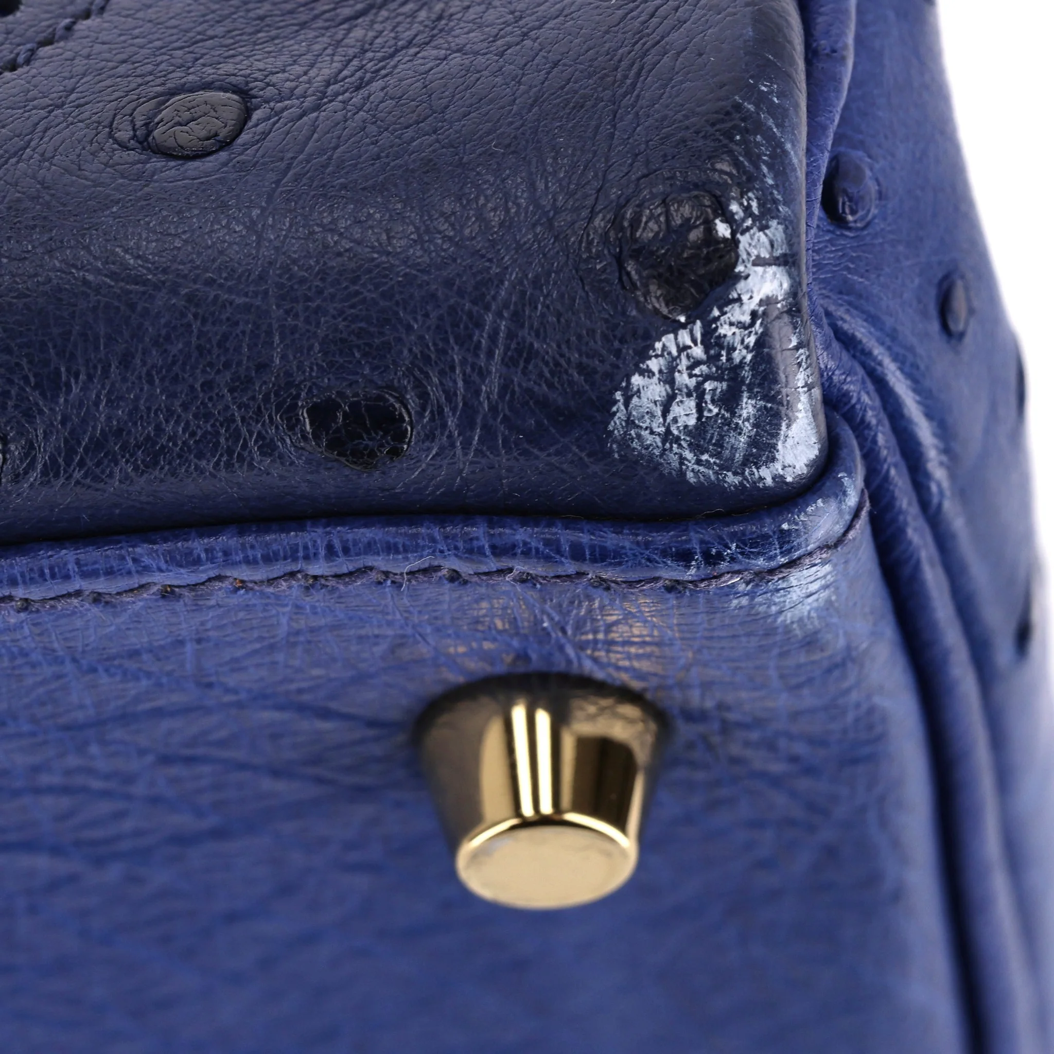 Hermes Kelly Ltd Edition Ghillies Bag In Ostrich Skin - Image 14