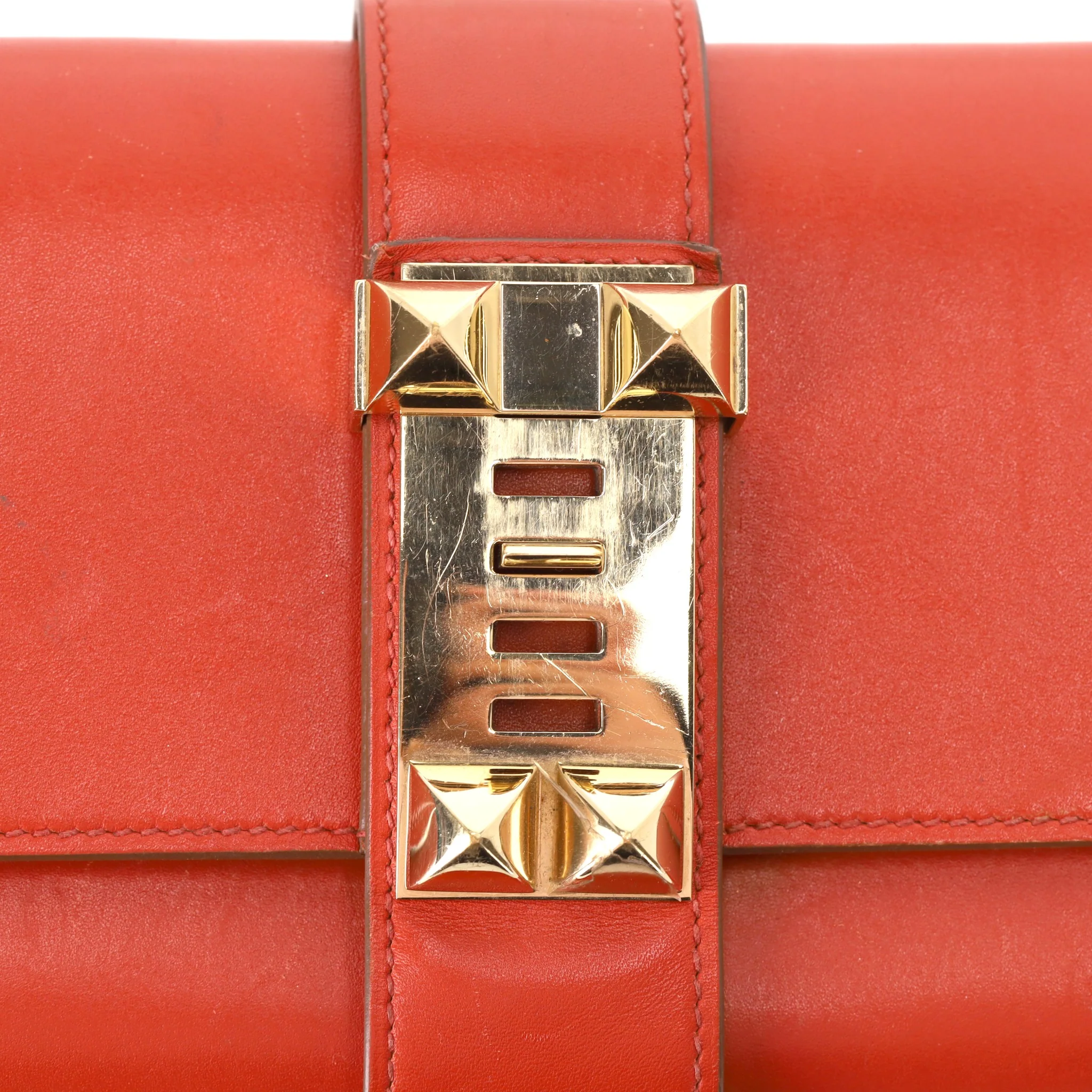 Hermes Leather Medor Clutch Bag - Image 6