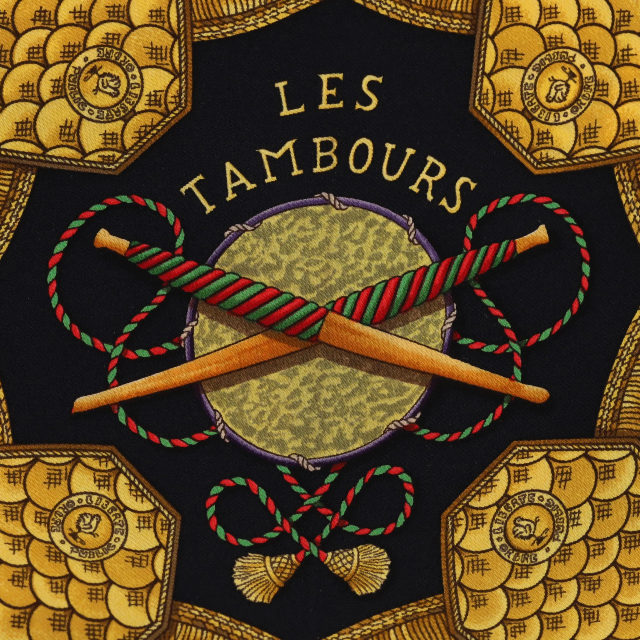 Hermes Les Tambours Carre Silk Scarf - Image 7
