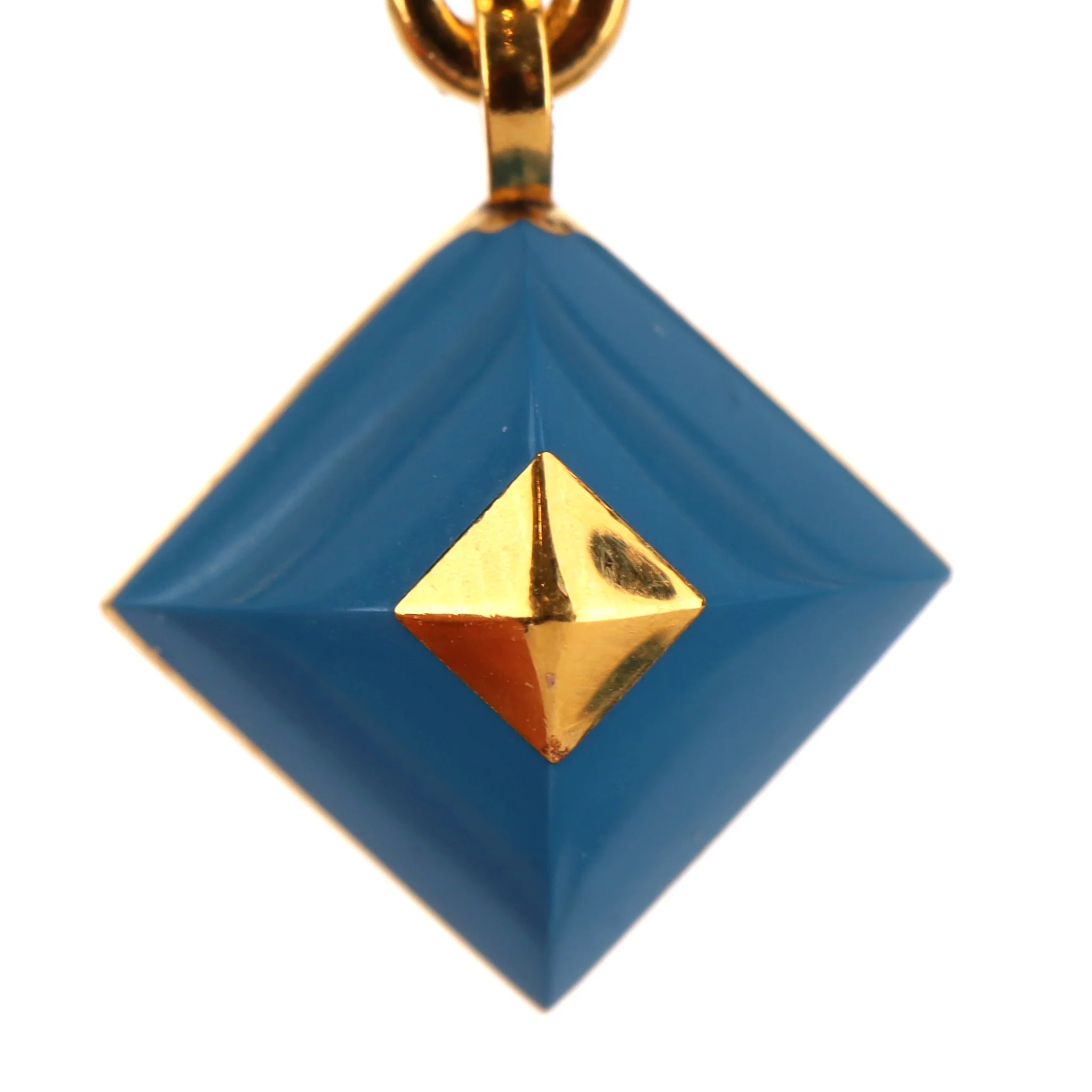 Hermes Loop Medor Gold-Plated Earrings In Enamel & Leather - Image 5