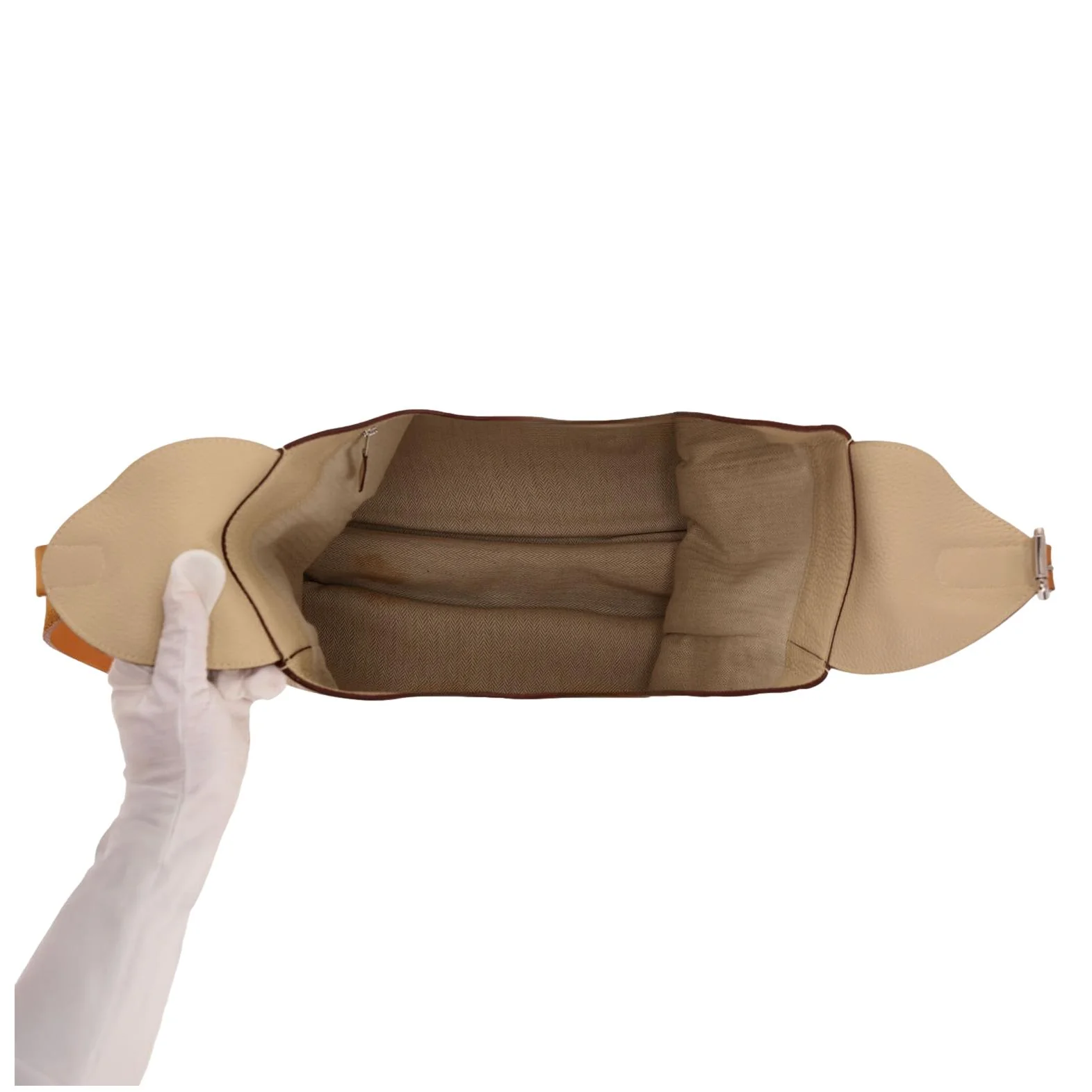 Hermes Marwari Clemence GM Leather Hobo Bag - Image 5
