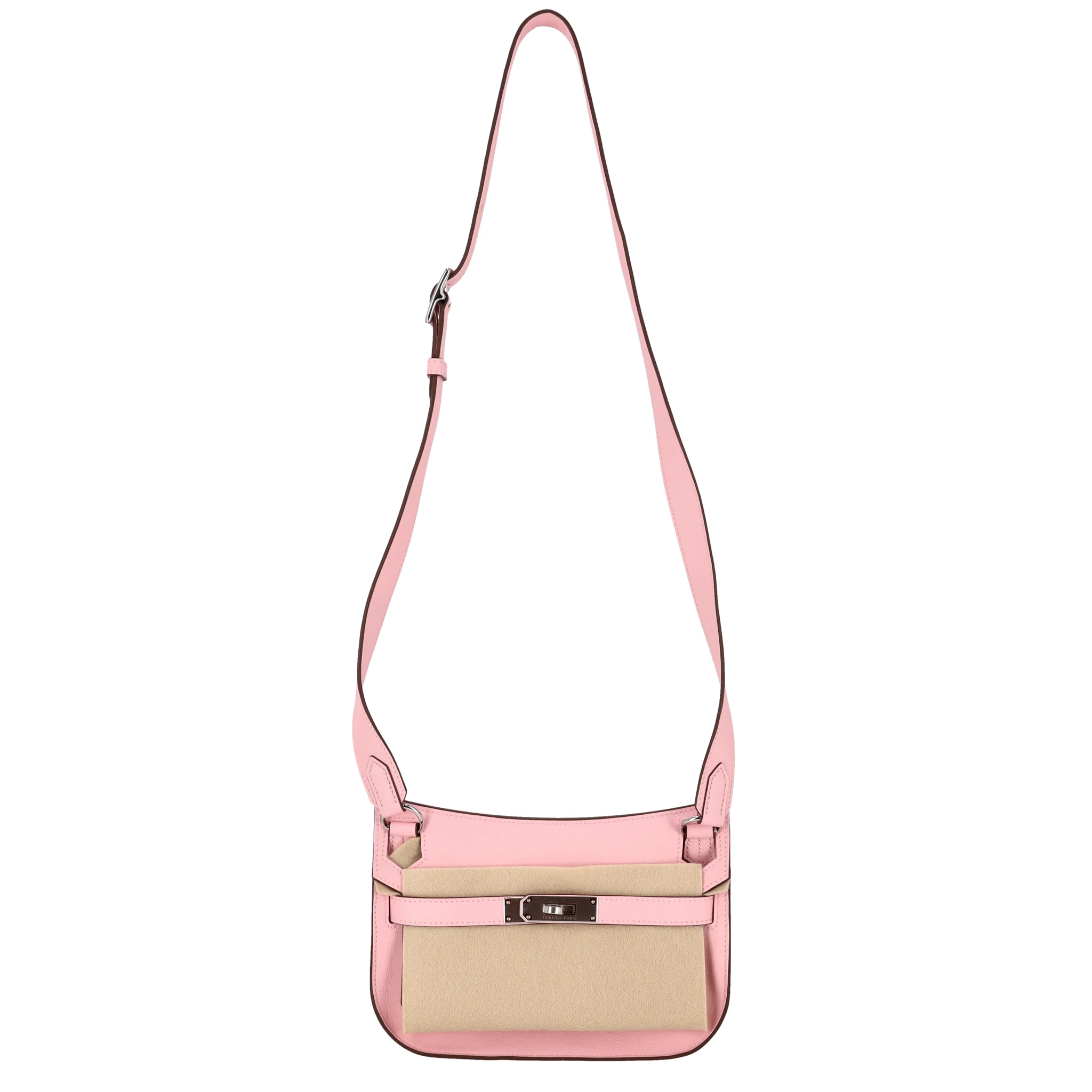 Hermes 2026 Mini Jypsiere Cuir Veau Swift Leather Shoulder Bag In Rose Sakura- Full Set - Brand New - Image 3