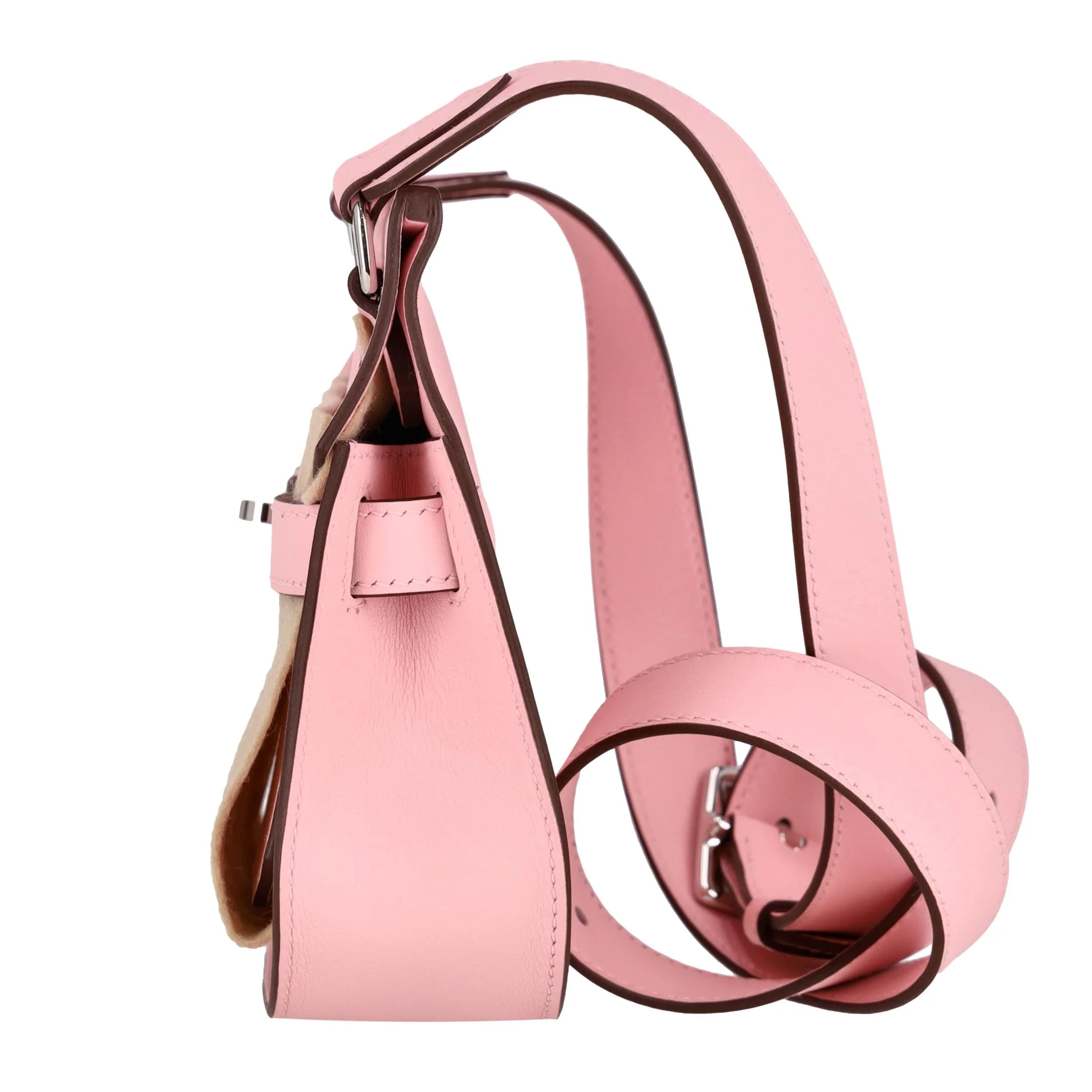 Hermes 2026 Mini Jypsiere Cuir Veau Swift Leather Shoulder Bag In Rose Sakura- Full Set - Brand New - Image 4