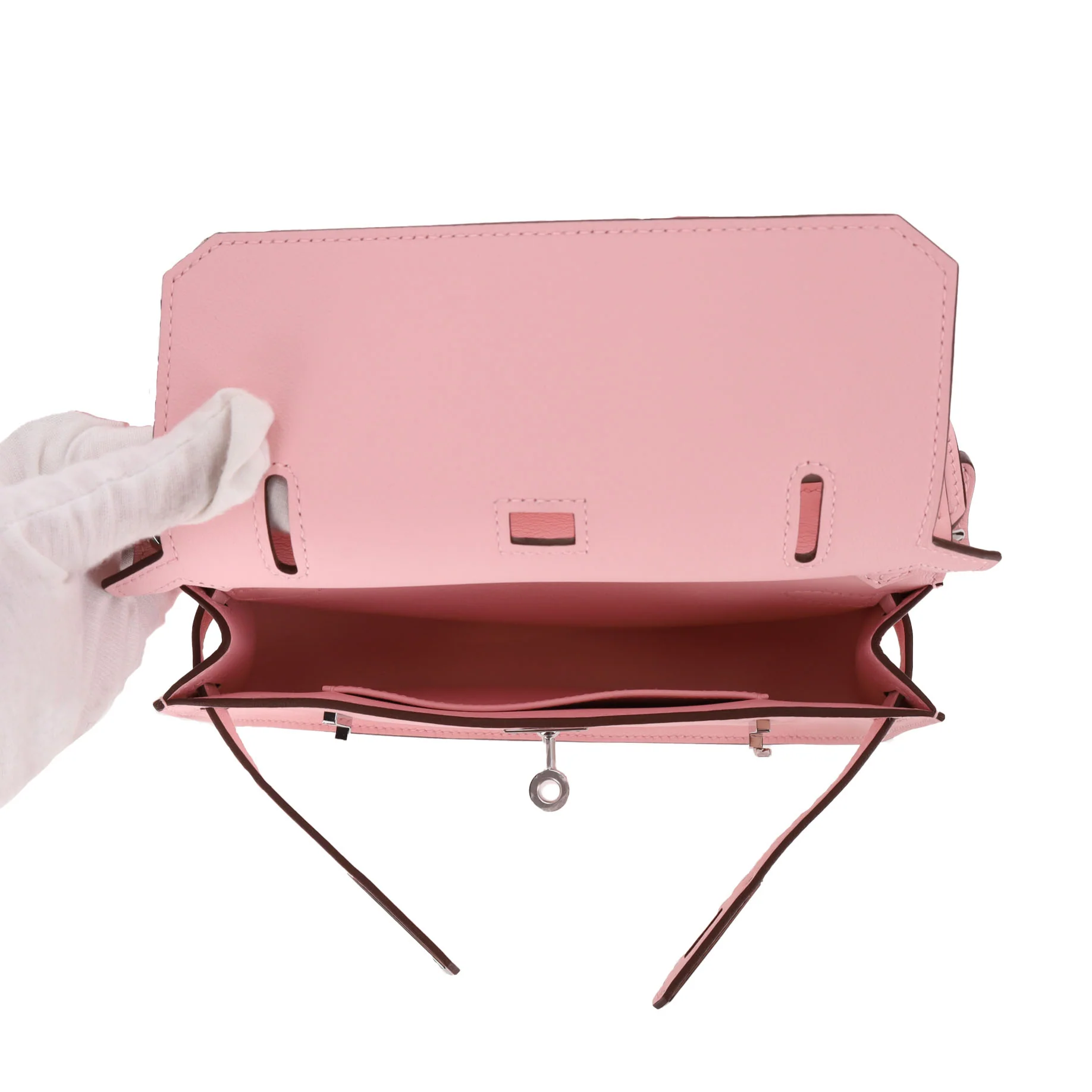 Hermes 2026 Mini Jypsiere Cuir Veau Swift Leather Shoulder Bag In Rose Sakura- Full Set - Brand New - Image 6