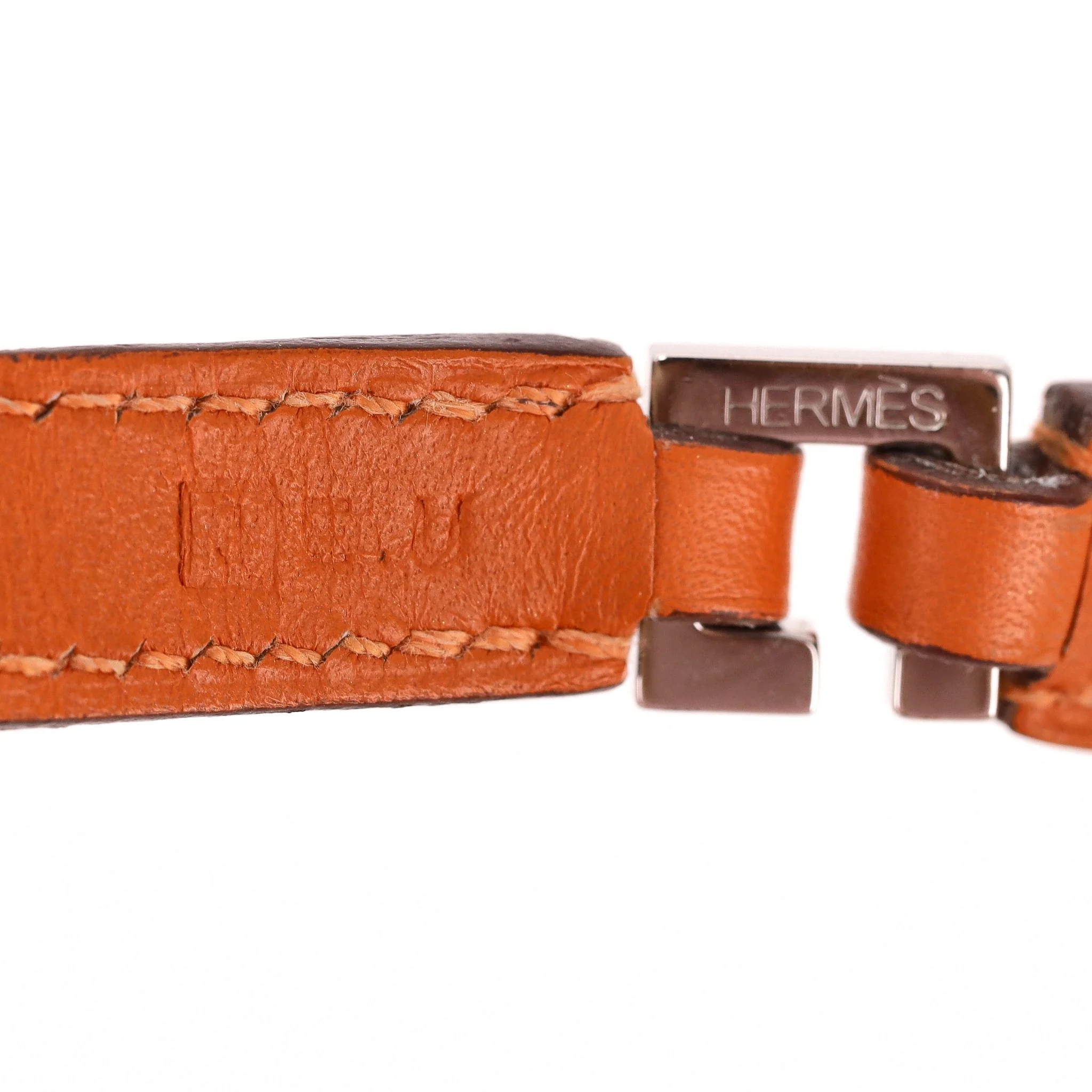 Hermes Multi Stud Medor Rockstud Leather Wrap Bracelet - Image 8