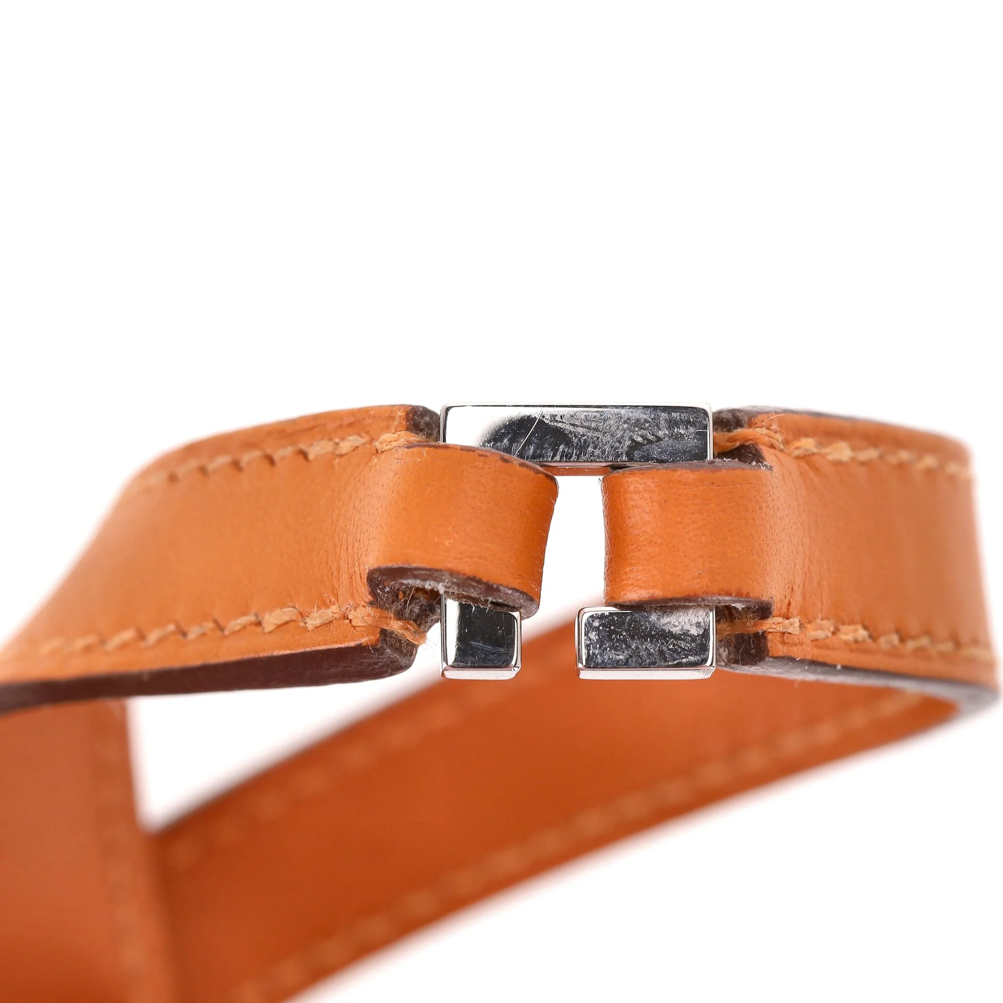 Hermes Multi Stud Medor Rockstud Leather Wrap Bracelet - Image 9