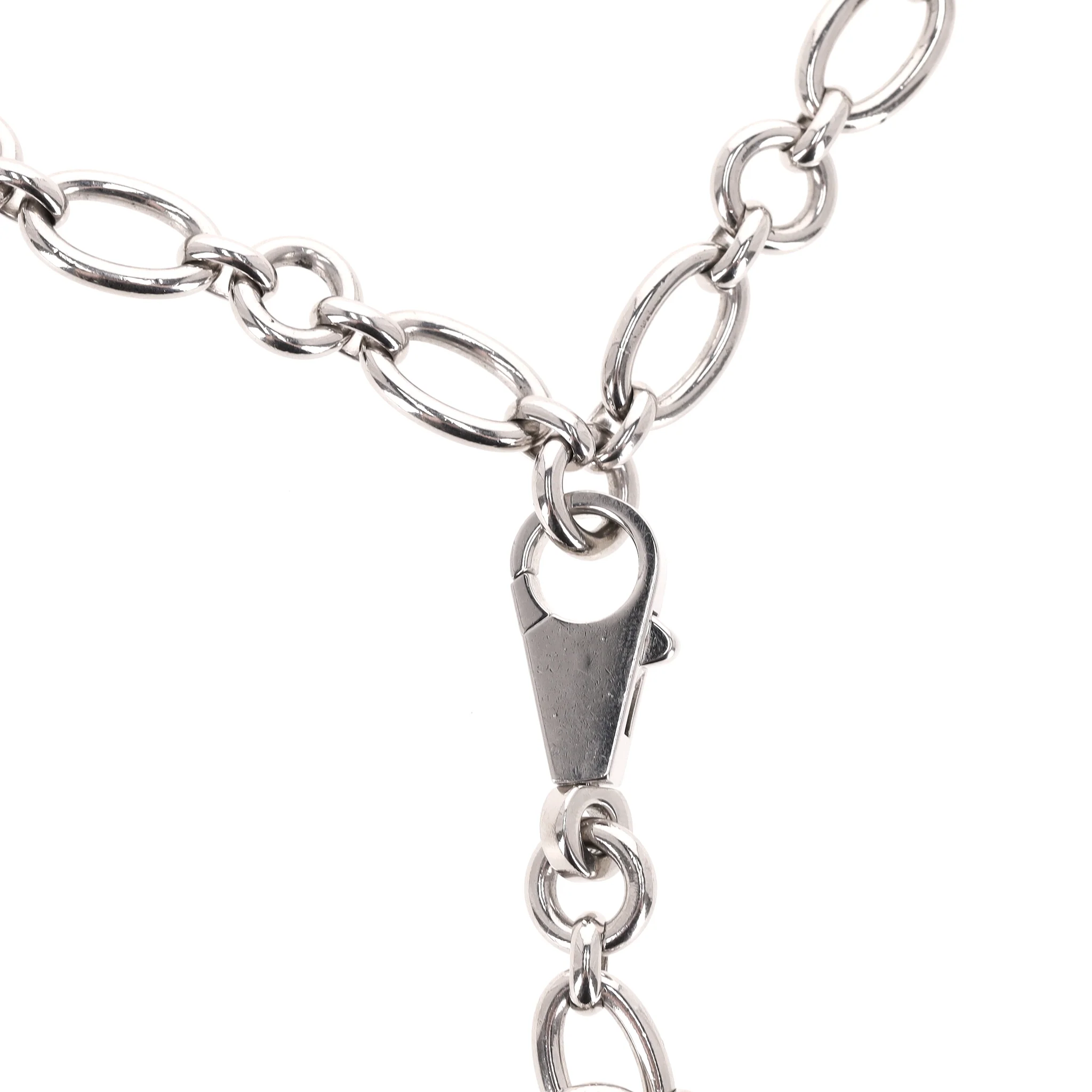 Hermes Palladium Plated Olga Chain Belt With Signature Charms - Image 11