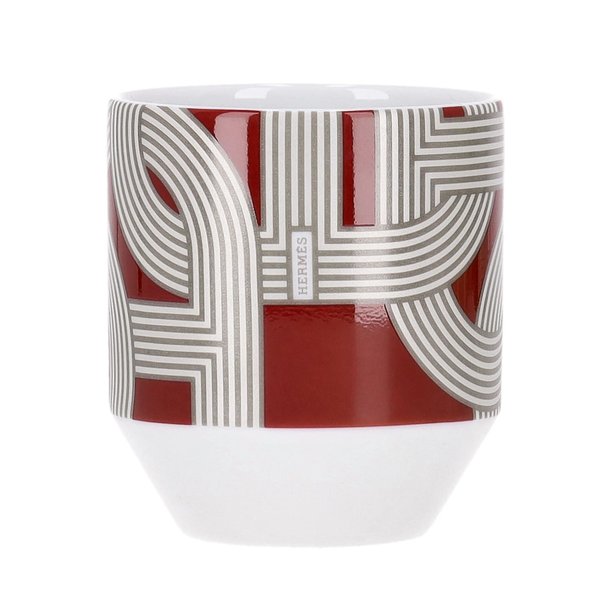 Hermes Rallye 24 Set of 6 Limoge Porcelain Tumblers - Image 4