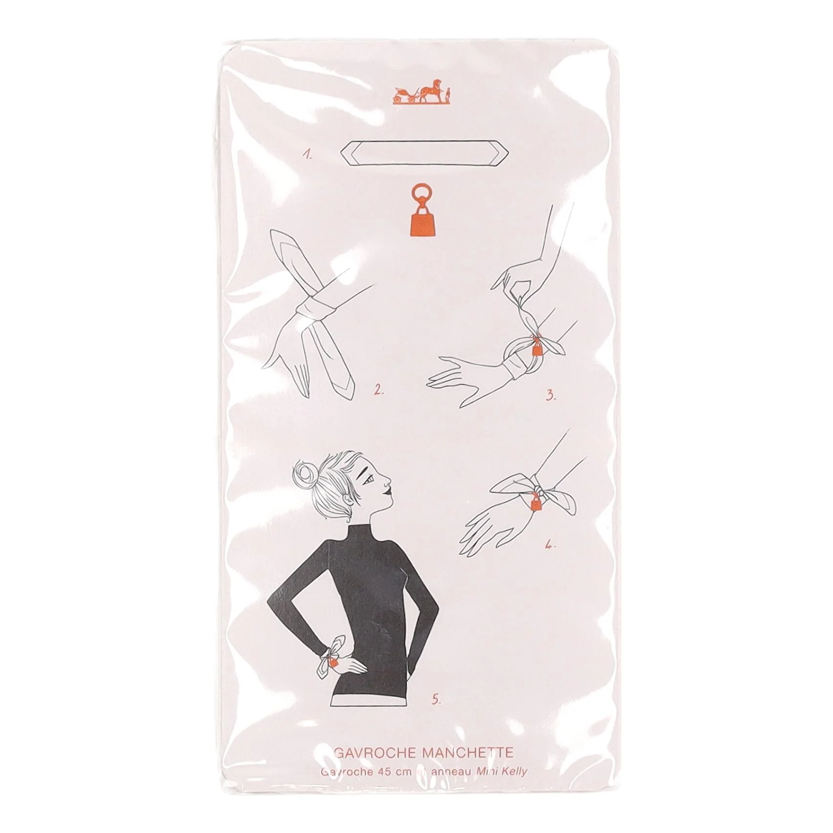 Hermes Scarf Knotting Cards No7 - Image 2