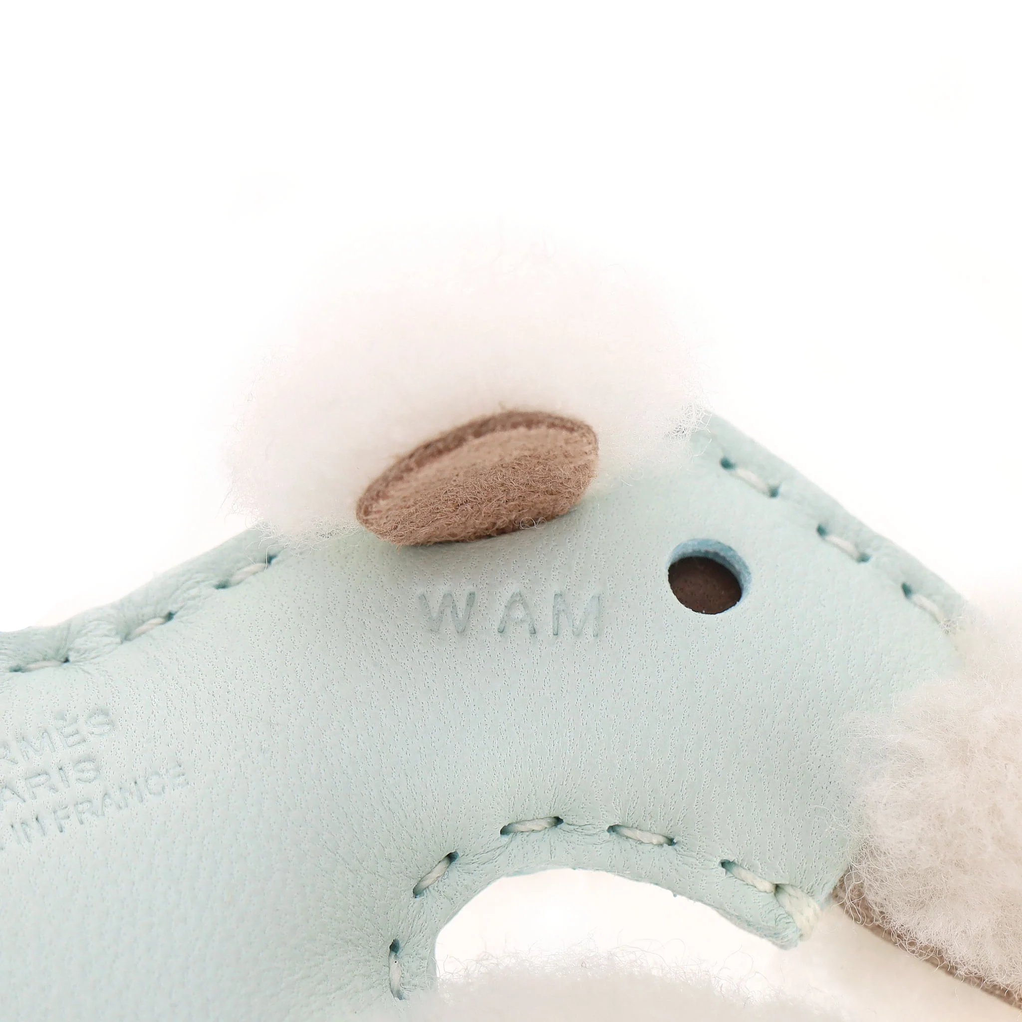 Hermes Merinos Wool & Milo Lambskin Budy Bag Charm - Image 5