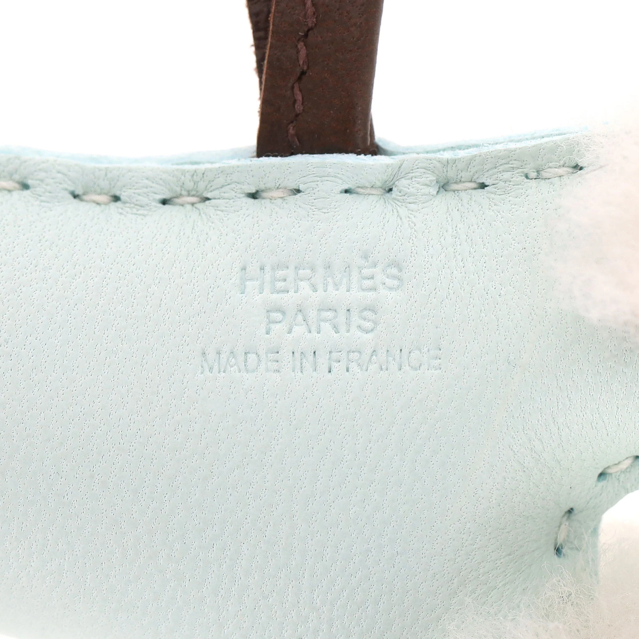 Hermes Merinos Wool & Milo Lambskin Budy Bag Charm - Image 6